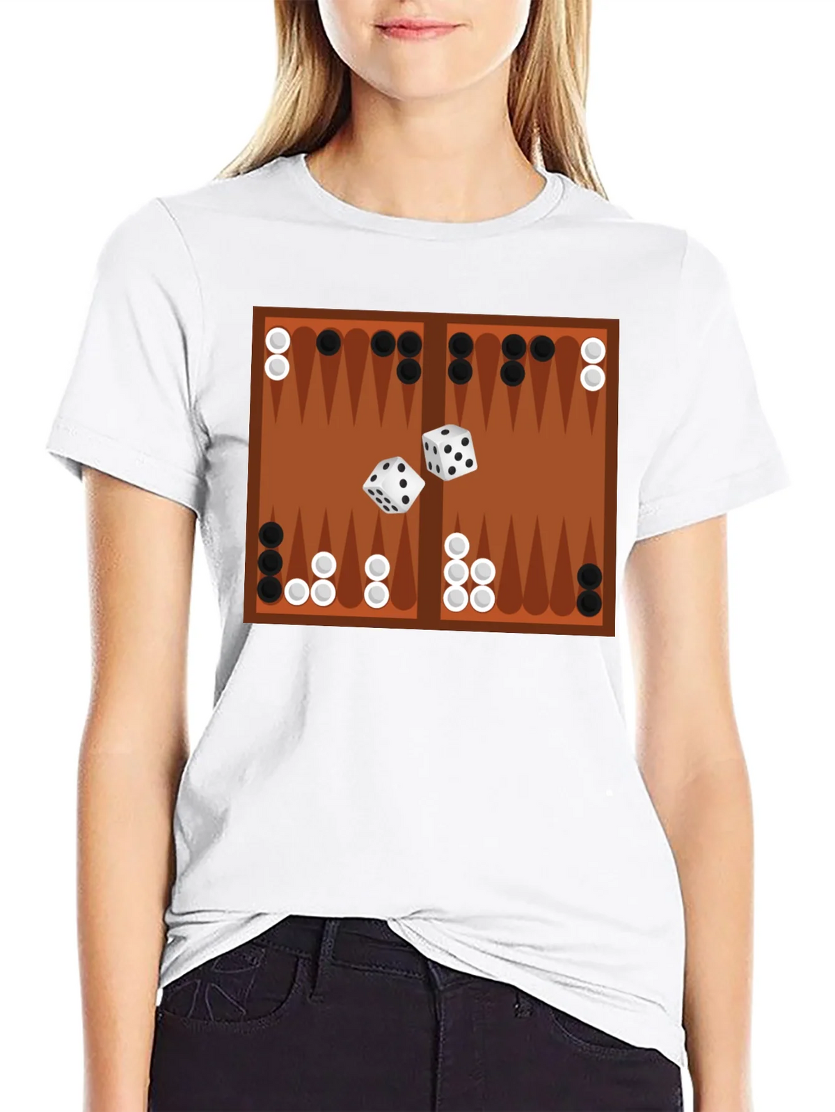 Backgammon Board Graphic Tee - Game Night Ready! product image 11