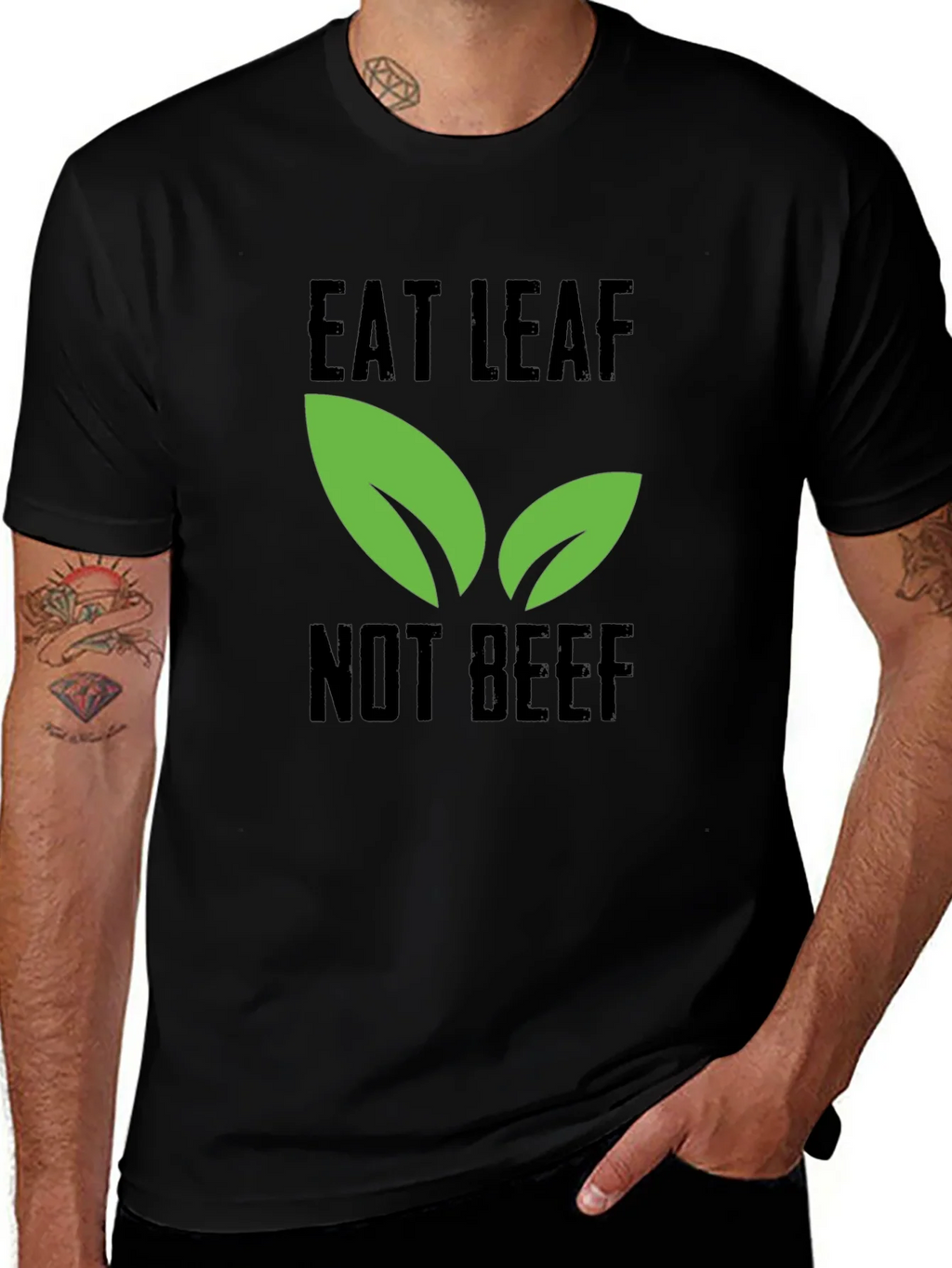 Eat Leaf Not Beef - Vegan T-Shirt product image 1