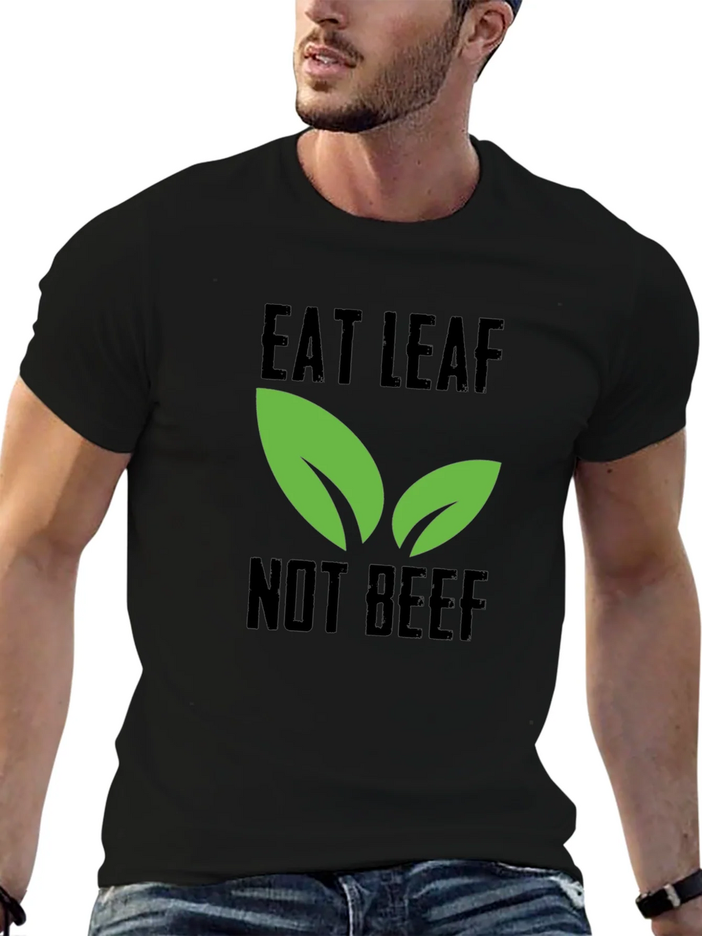 Eat Leaf Not Beef - Vegan T-Shirt product image 9