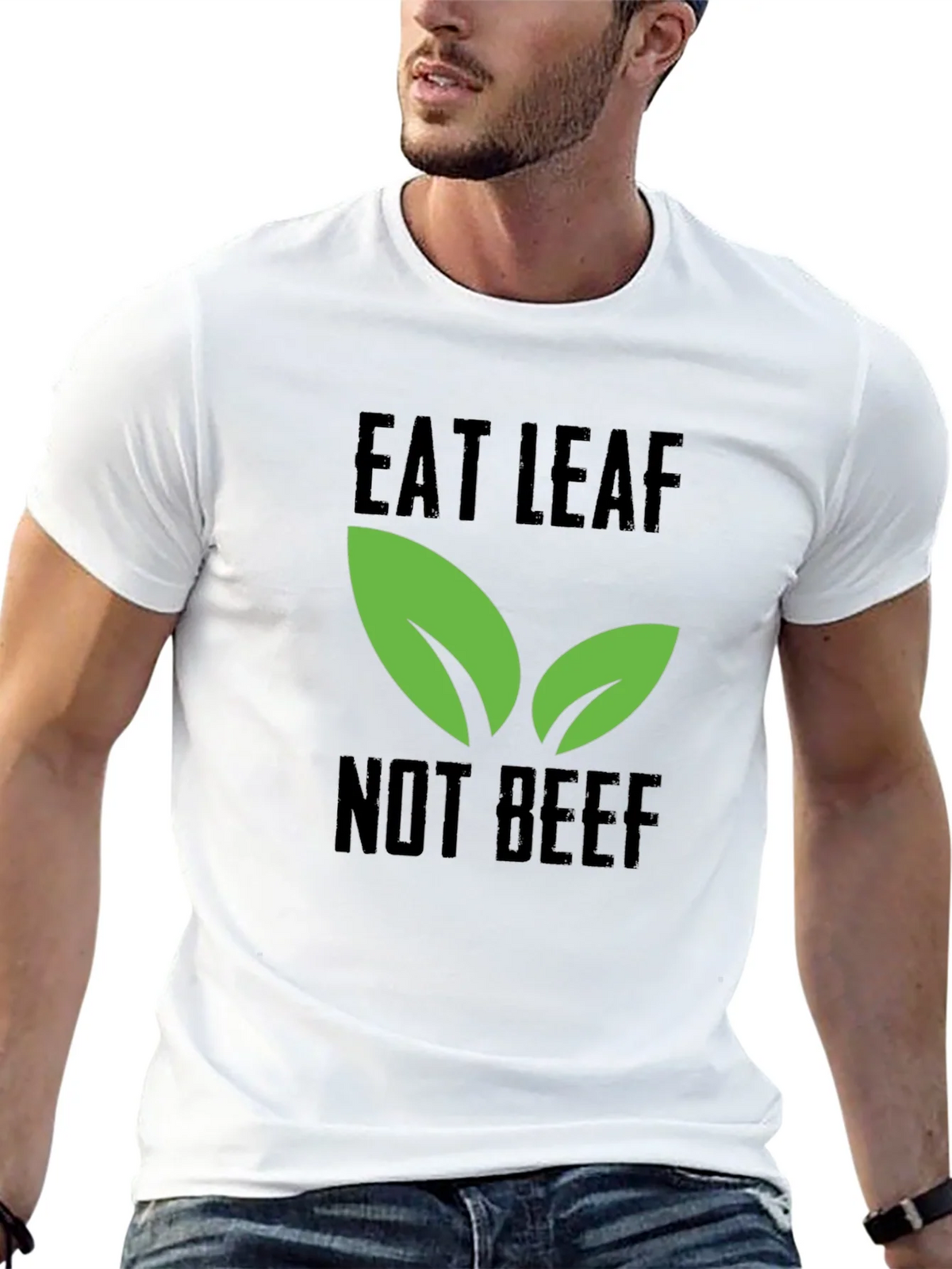 Eat Leaf Not Beef - Vegan T-Shirt product image 4