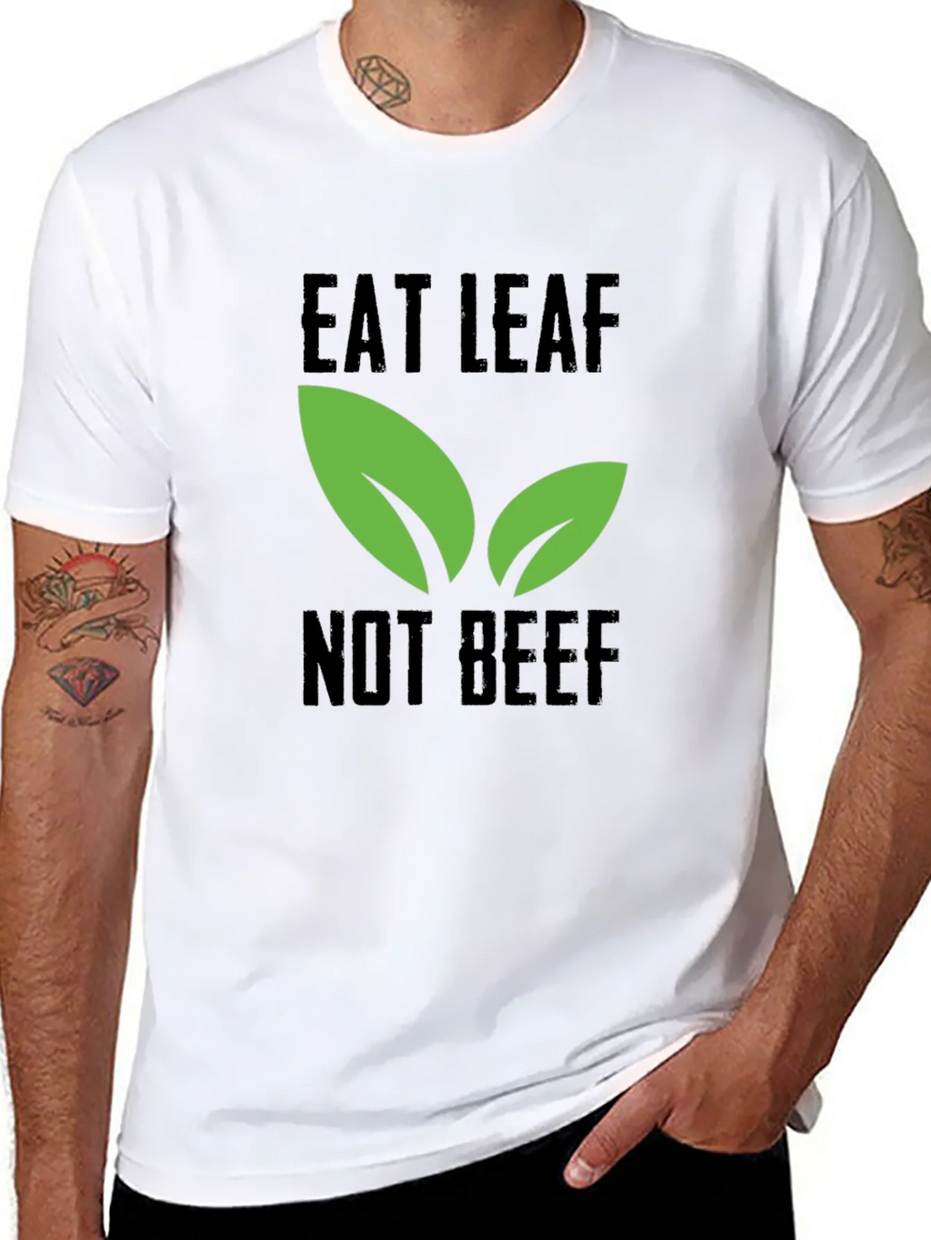 Eat Leaf Not Beef - Vegan T-Shirt product image 10
