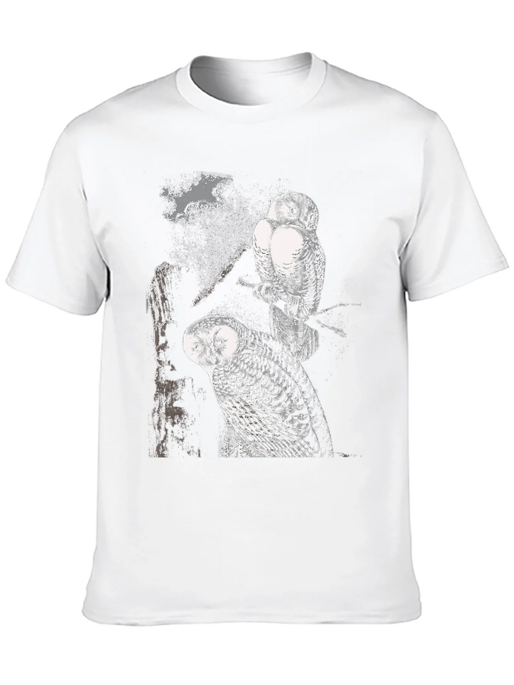 Two Owls Black T-Shirt | Nature Lovers product image 12