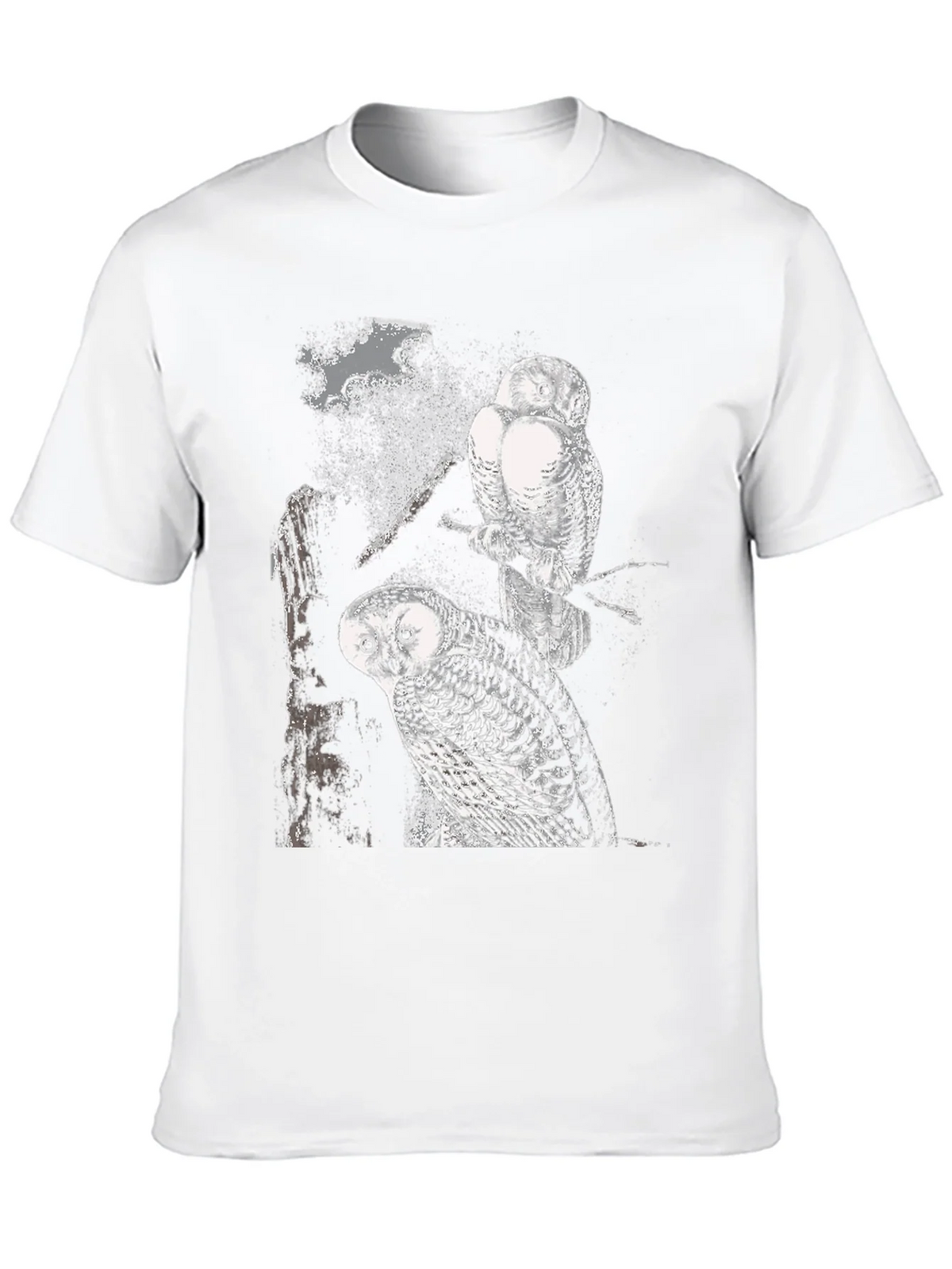 Two Owls Black T-Shirt | Nature Lovers product image 12