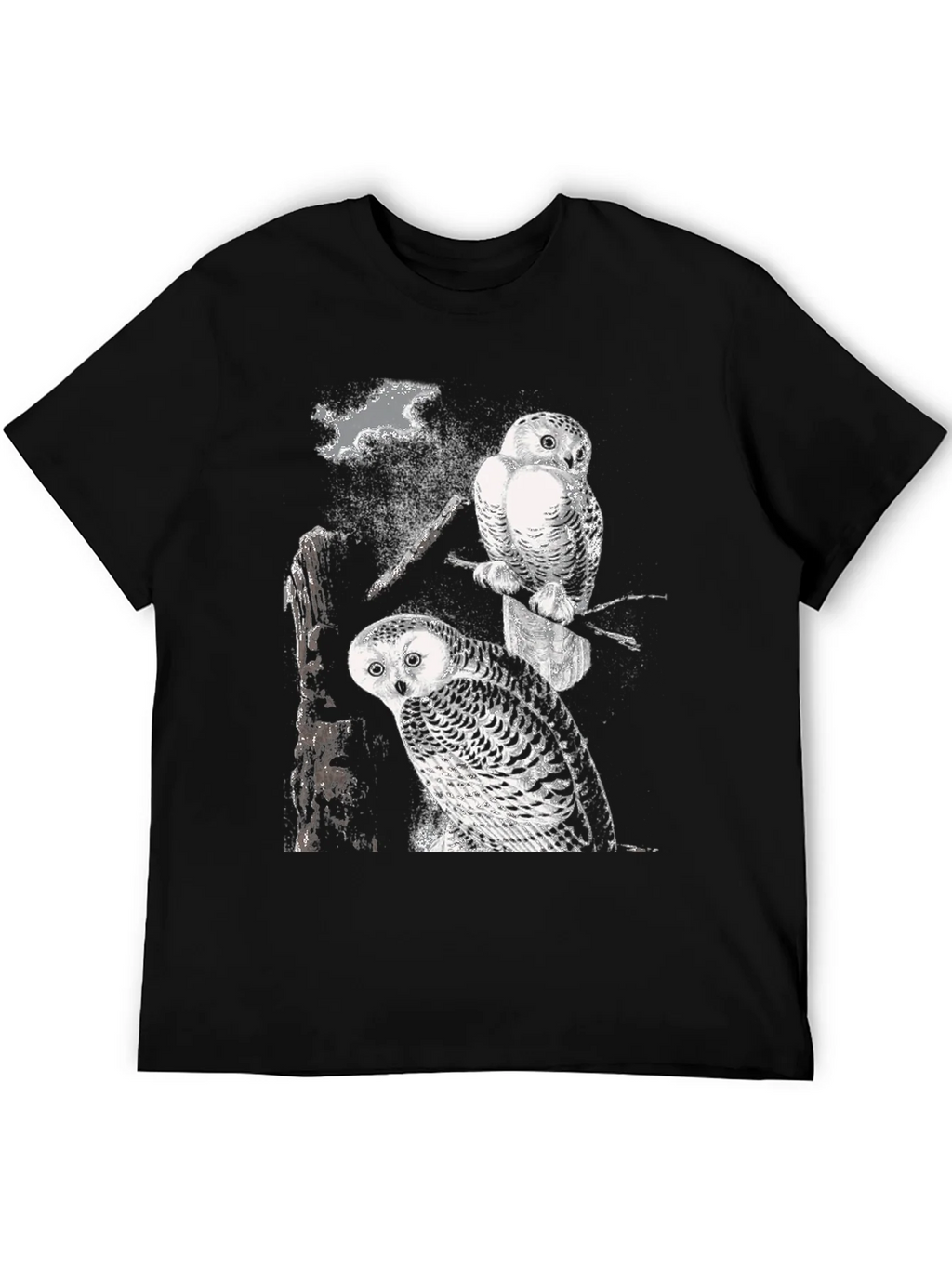 Two Owls Black T-Shirt | Nature Lovers product image 8