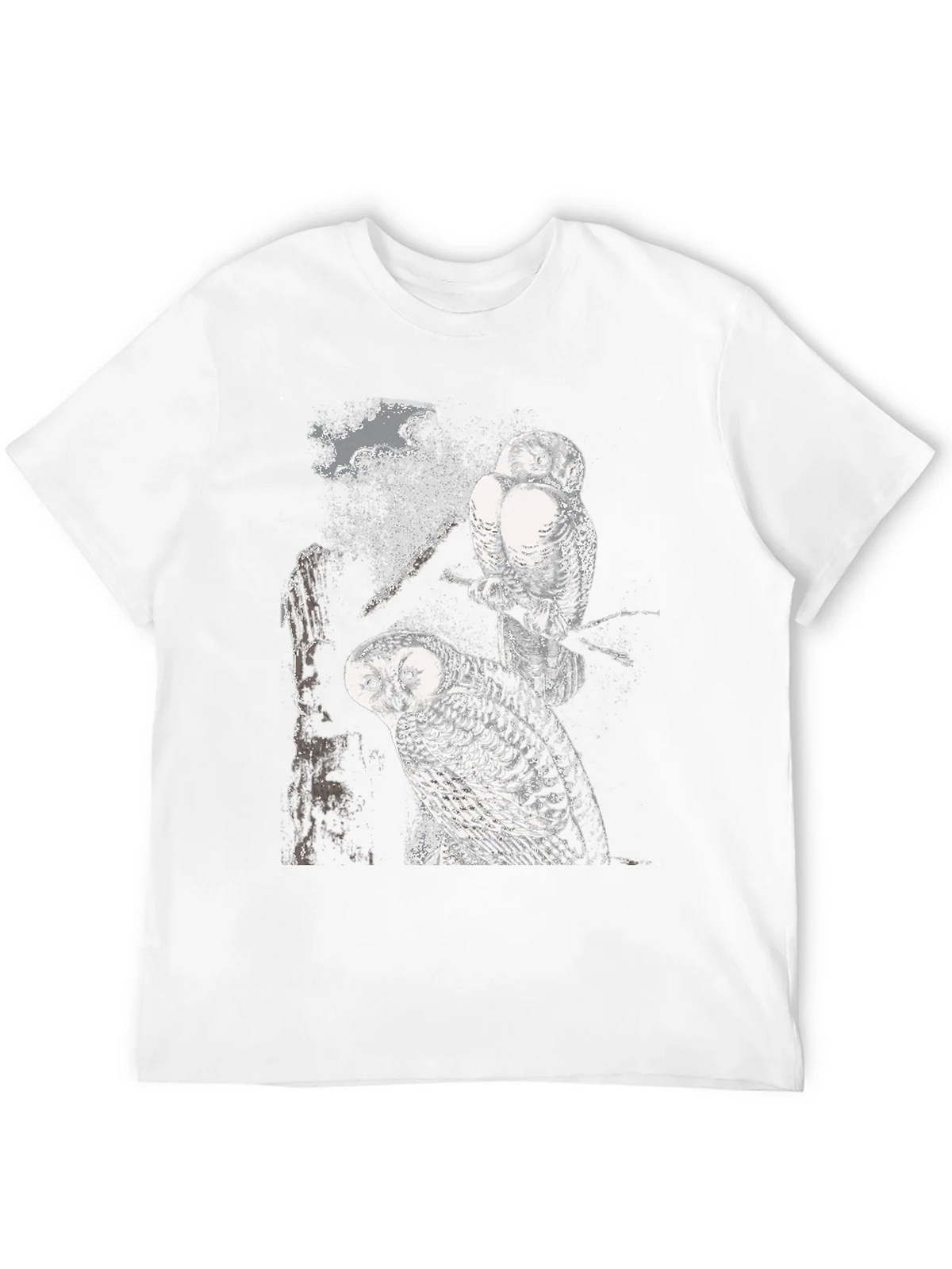 Two Owls Black T-Shirt | Nature Lovers product image 3