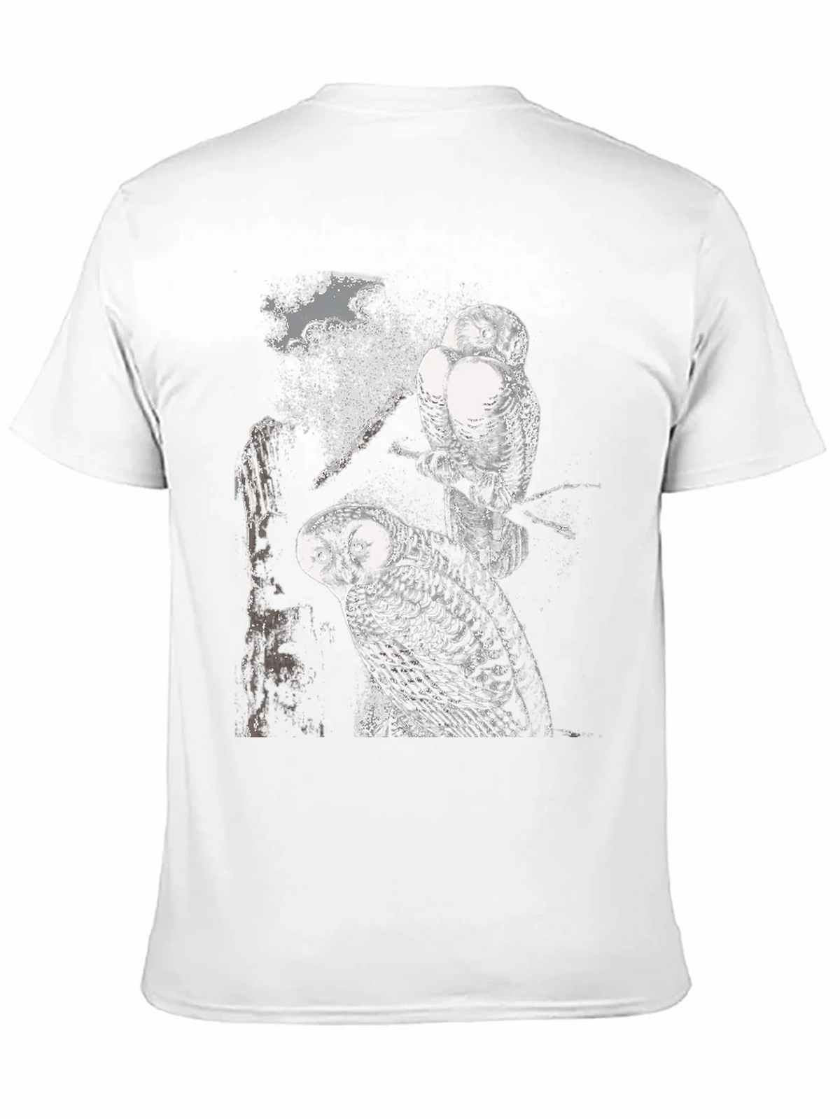 Two Owls Black T-Shirt | Nature Lovers product image 2