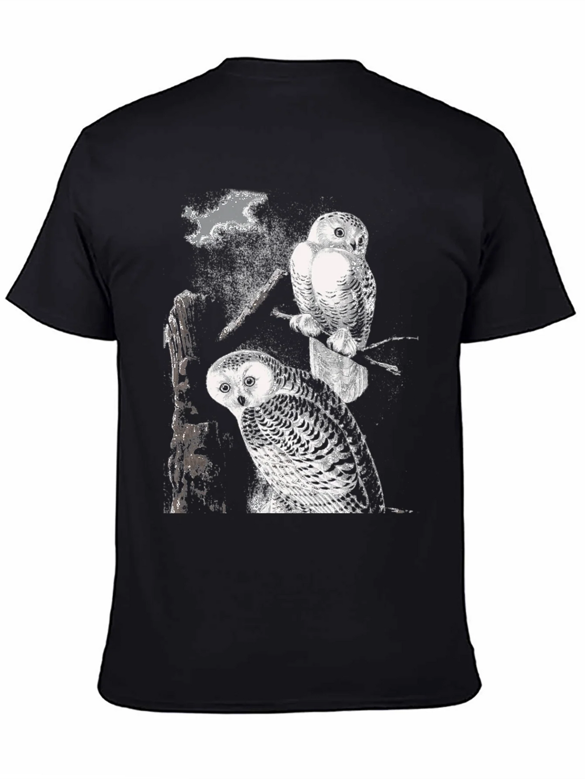 Two Owls Black T-Shirt | Nature Lovers product image 7