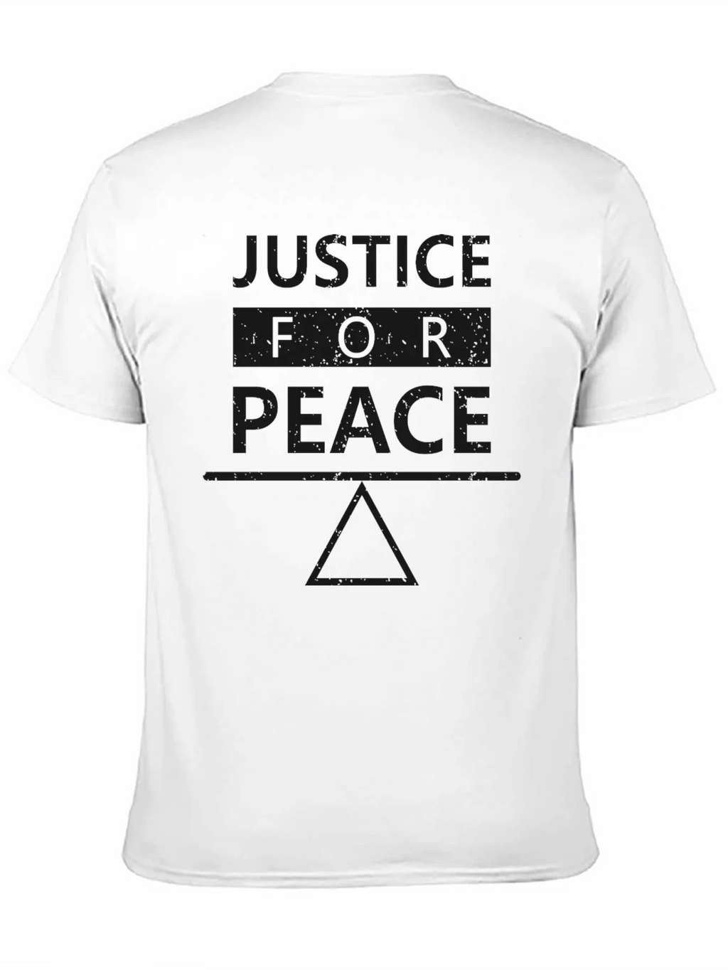 Justice for Peace Graphic T-Shirt - Black product image 2