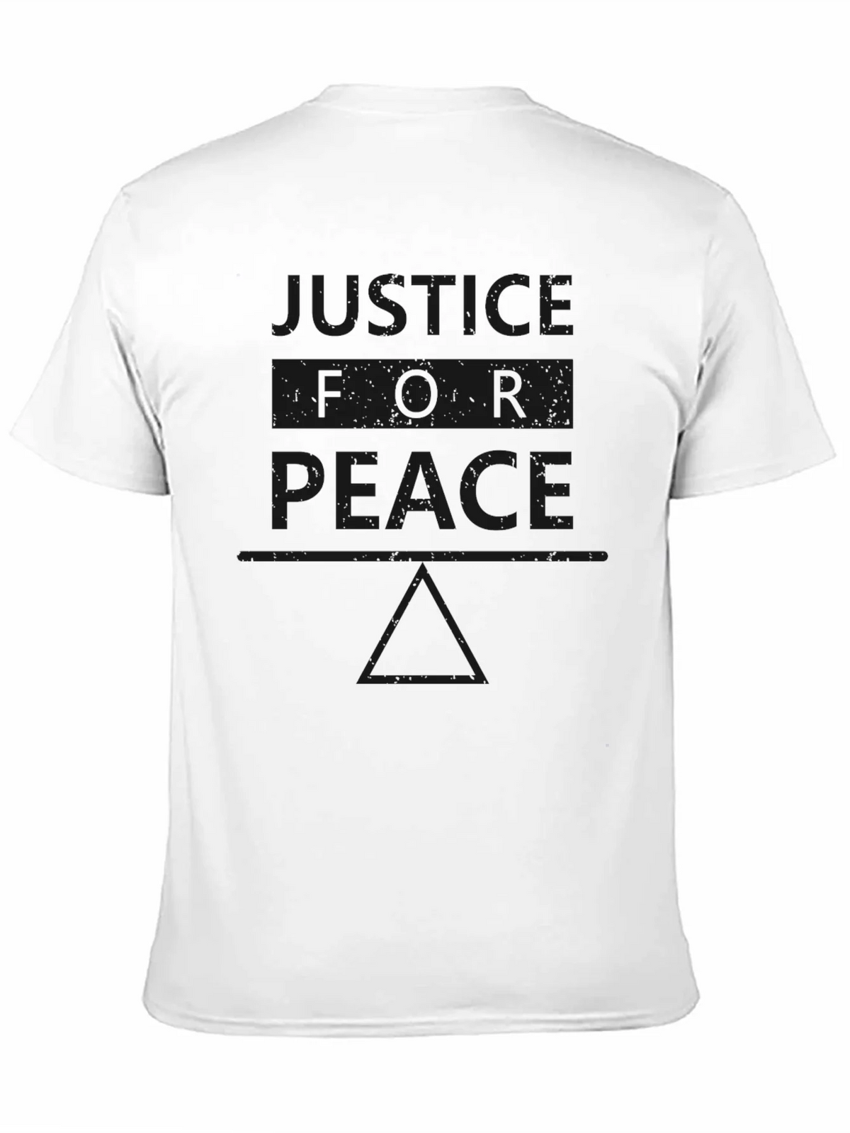 Justice for Peace Graphic T-Shirt - Black product image 2