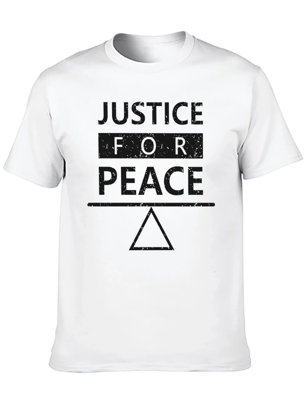 Justice for Peace Graphic T-Shirt - Black product image 8