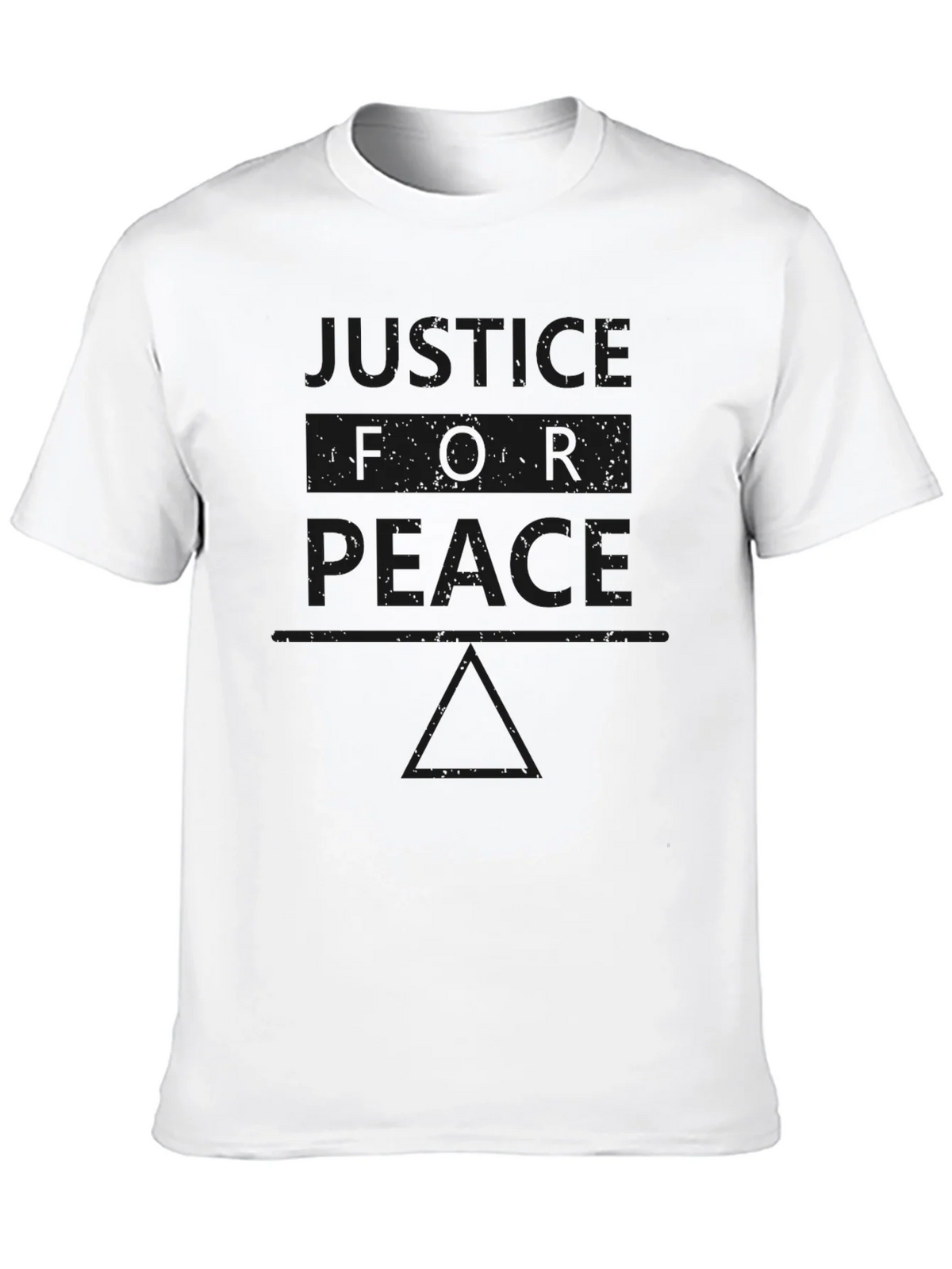 Justice for Peace Graphic T-Shirt - Black product image 8