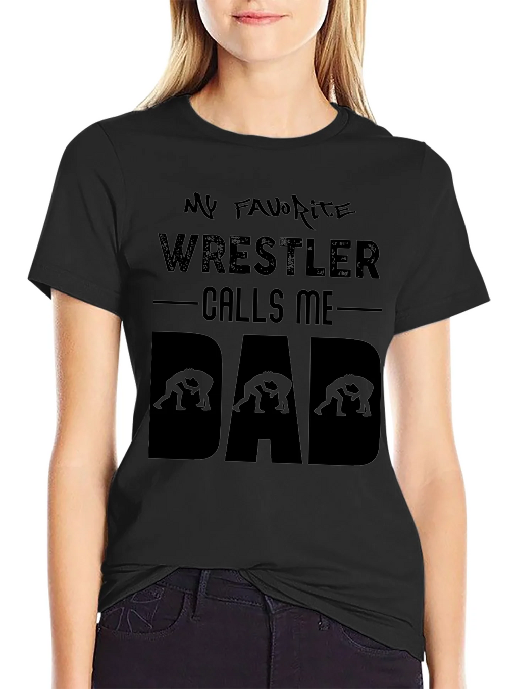 My Favorite Wrestler Calls Me Dad T-Shirt product image 5