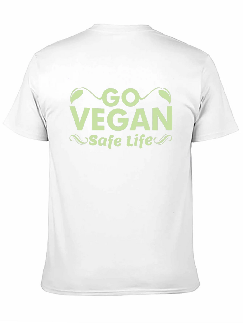 Go Vegan Safe Life Black T-Shirt product image 2