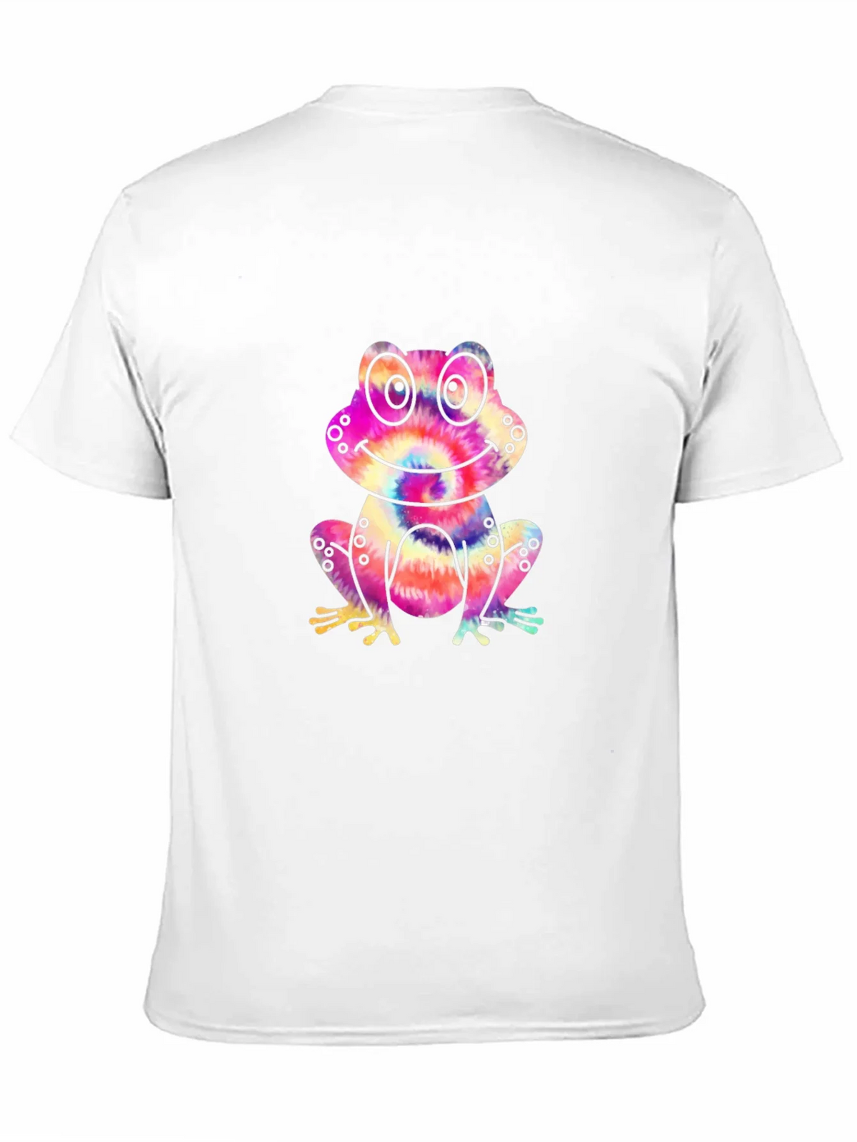 Tie-Dye Frog Graphic Black T-Shirt product image 2
