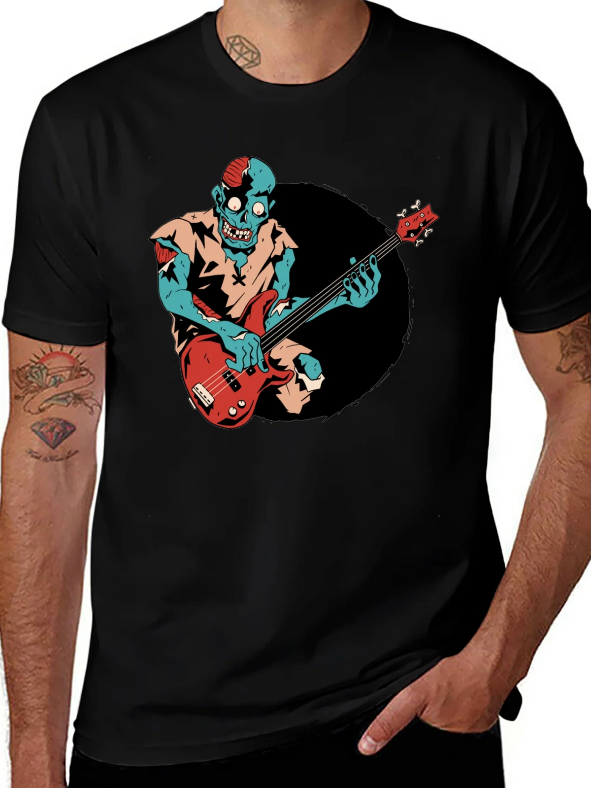 Zombie Bassist Graphic Tee product image 1