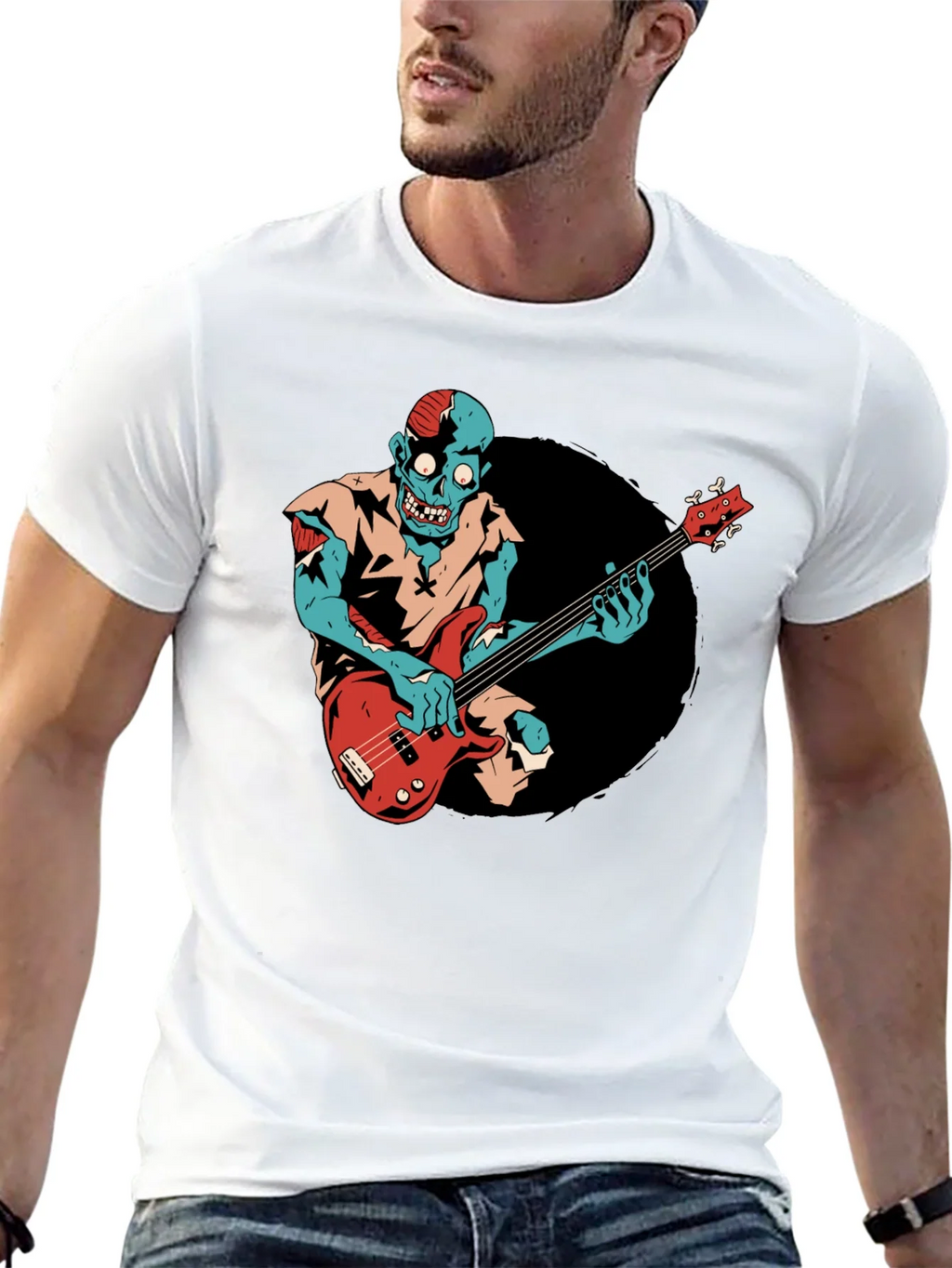 Zombie Bassist Graphic Tee product image 4