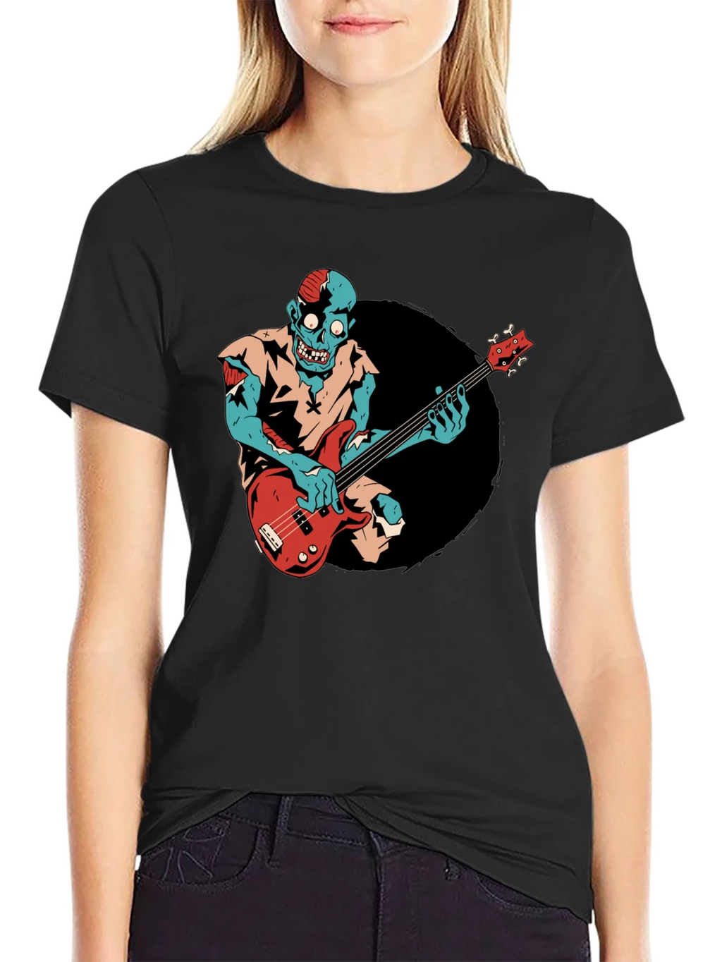 Zombie Bassist Graphic Tee product image 5