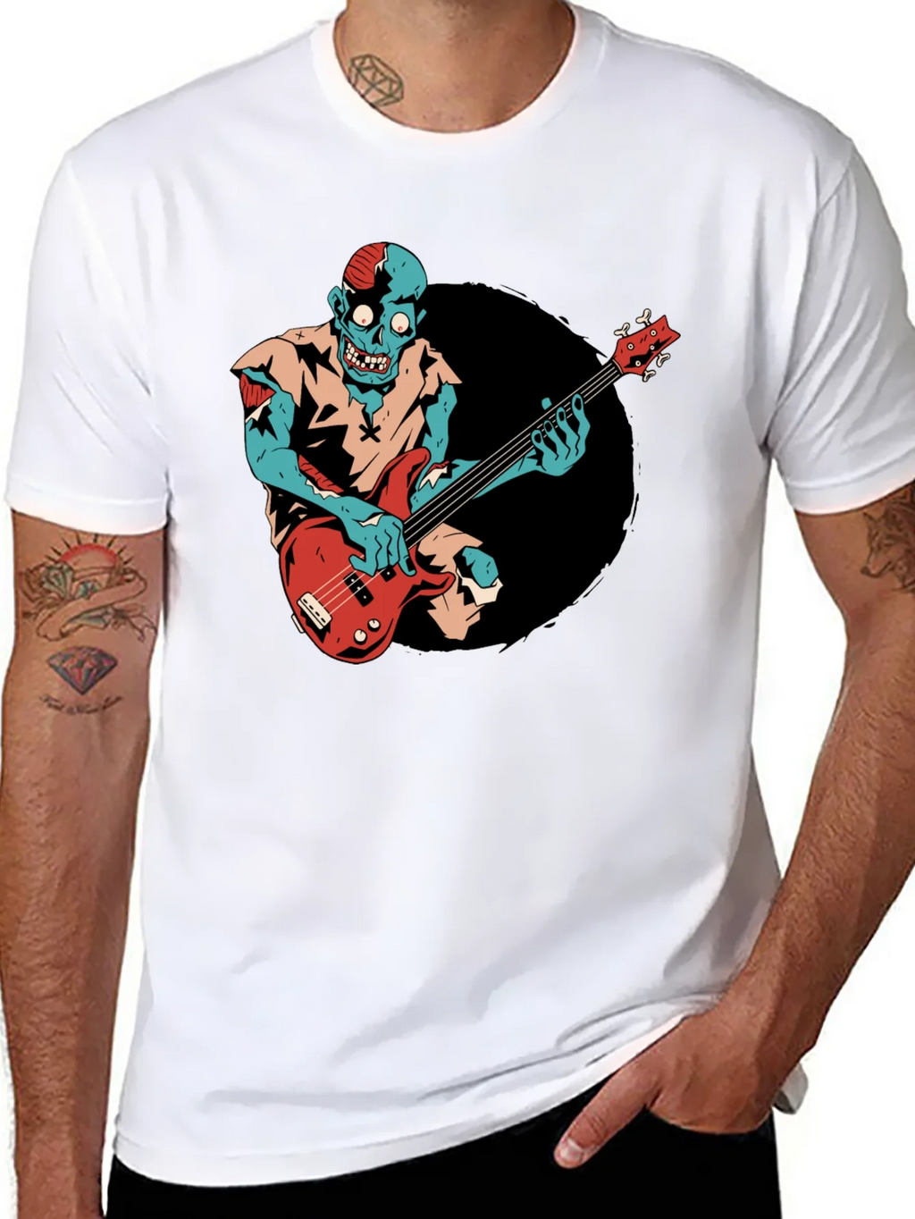 Zombie Bassist Graphic Tee product image 9