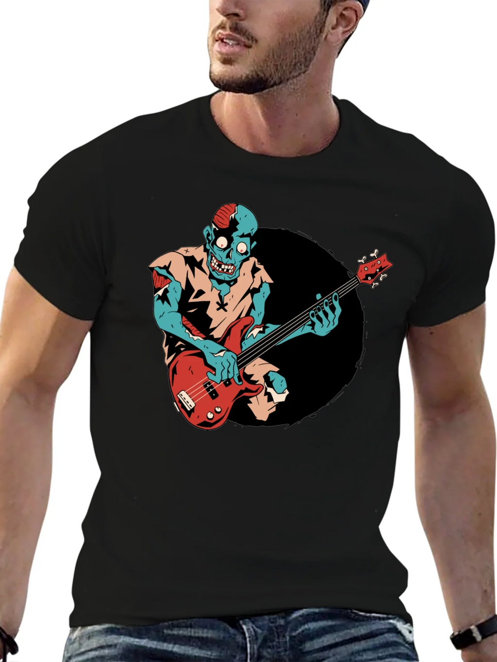 Zombie Bassist Graphic Tee product image 8
