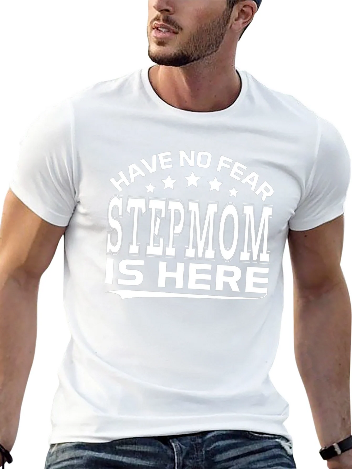 Have No Fear Stepmom is Here Graphic Tee product image 4