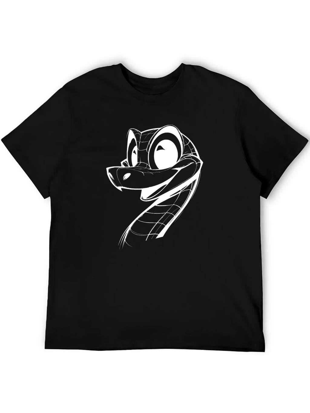Cool Snake Graphic Black T-Shirt product image 8
