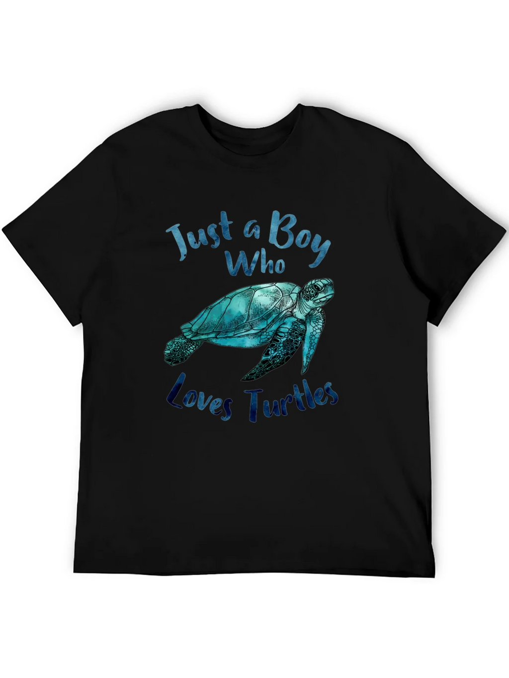 Boy Who Loves Turtles Graphic Tee - Black product image 8