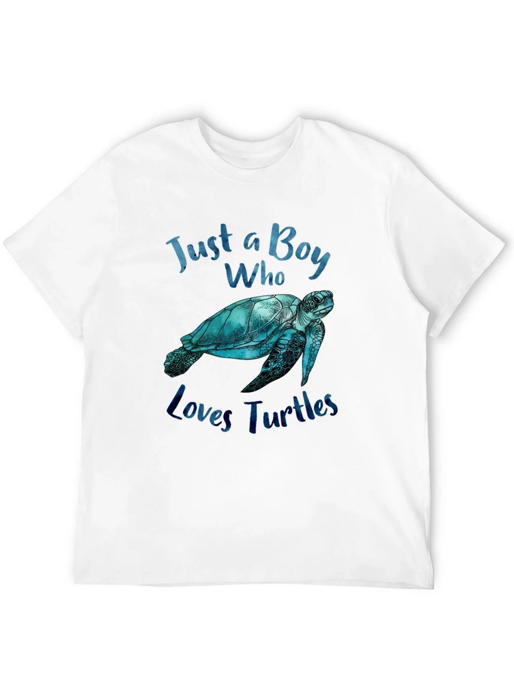 Boy Who Loves Turtles Graphic Tee - Black product image 3