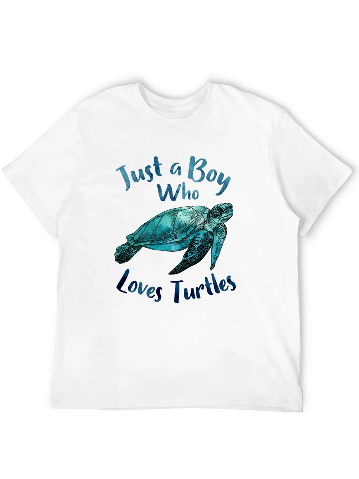 Boy Who Loves Turtles Graphic Tee - Black product image 3