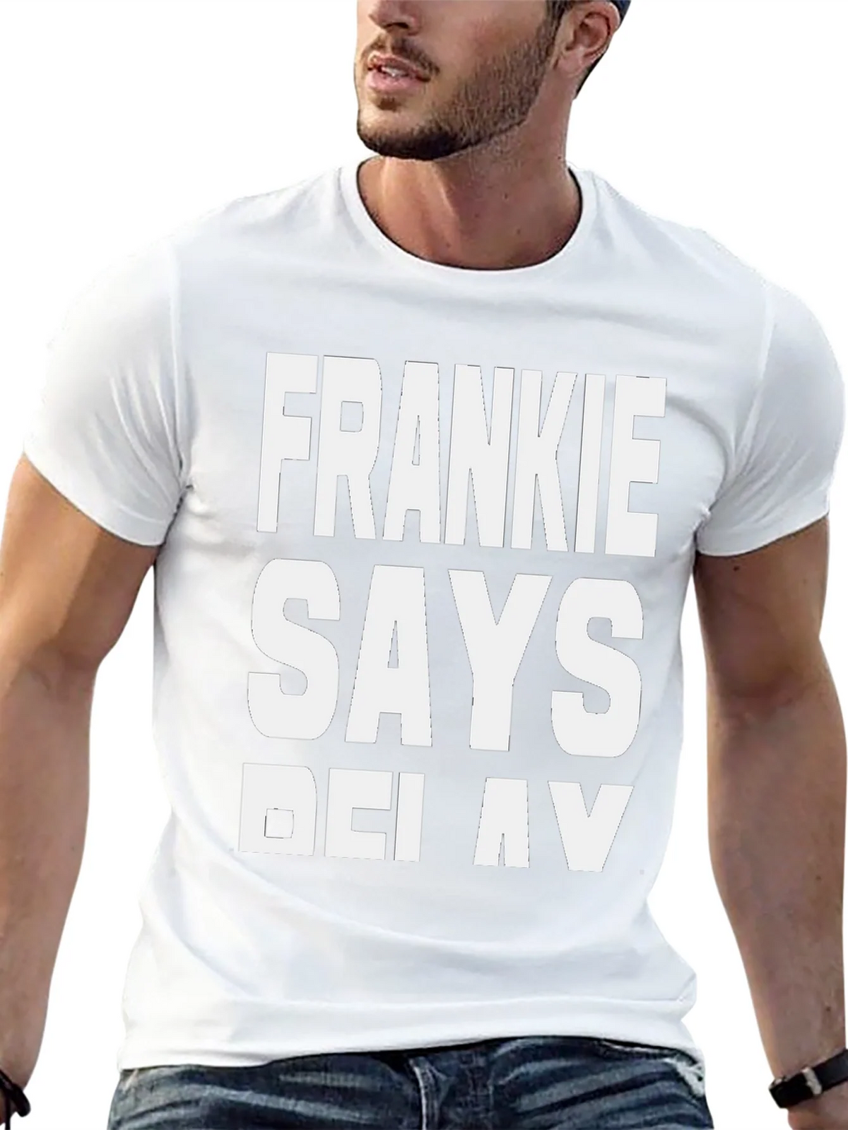 Frankie Says Relax Black T-Shirt - Classic Retro Style product image 4