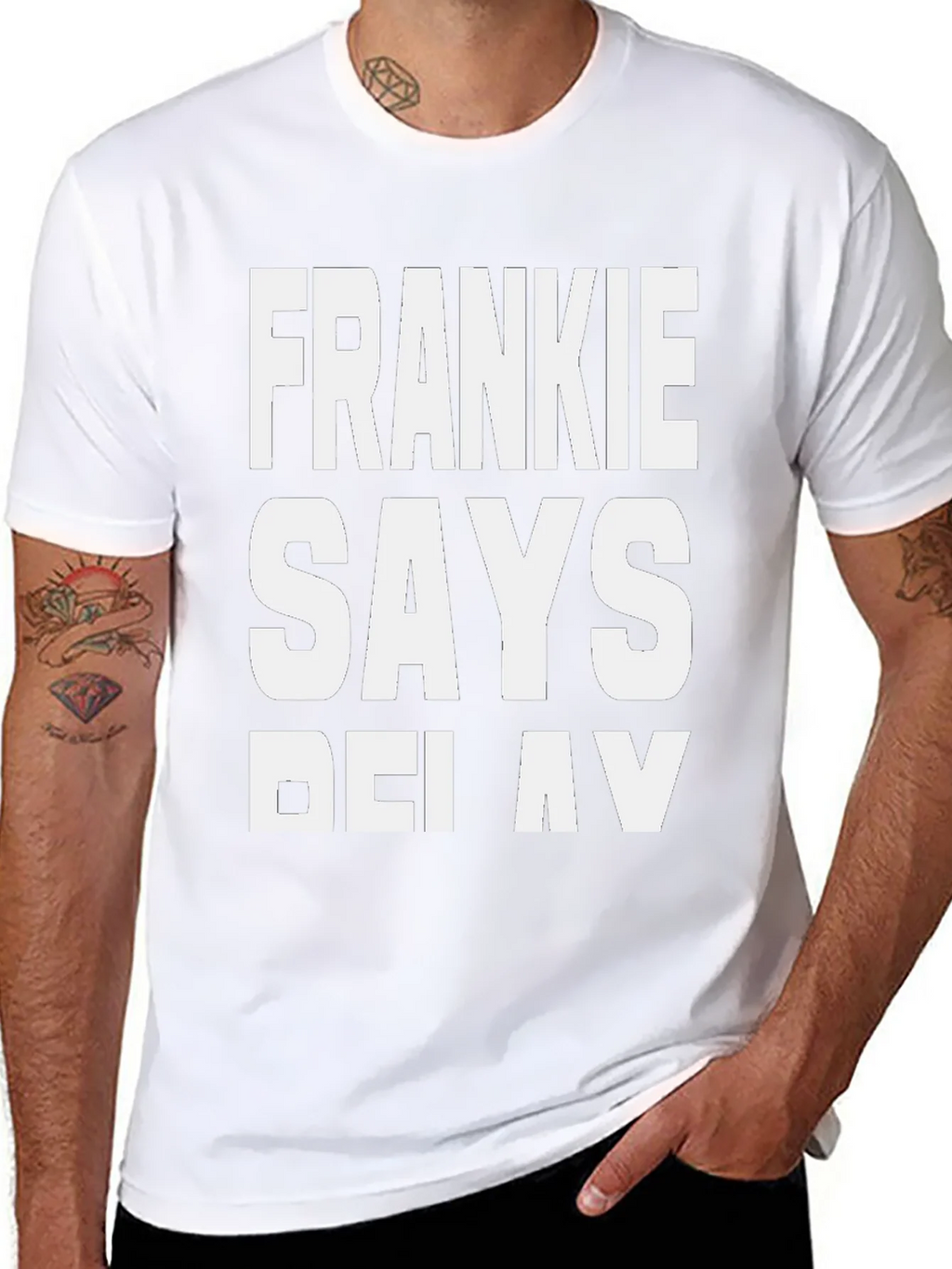 Frankie Says Relax Black T-Shirt - Classic Retro Style product image 10
