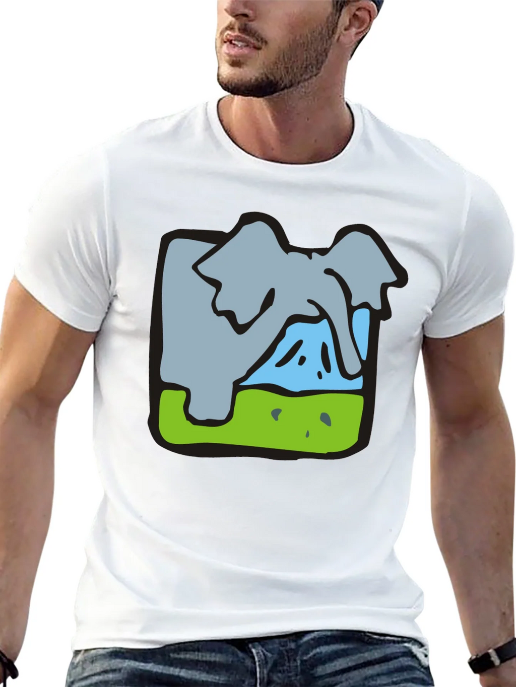 Elephant Graphic Tee - Soft Cotton Blend product image 4