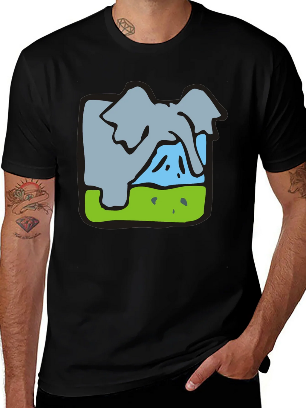 Elephant Graphic Tee - Soft Cotton Blend product image 1