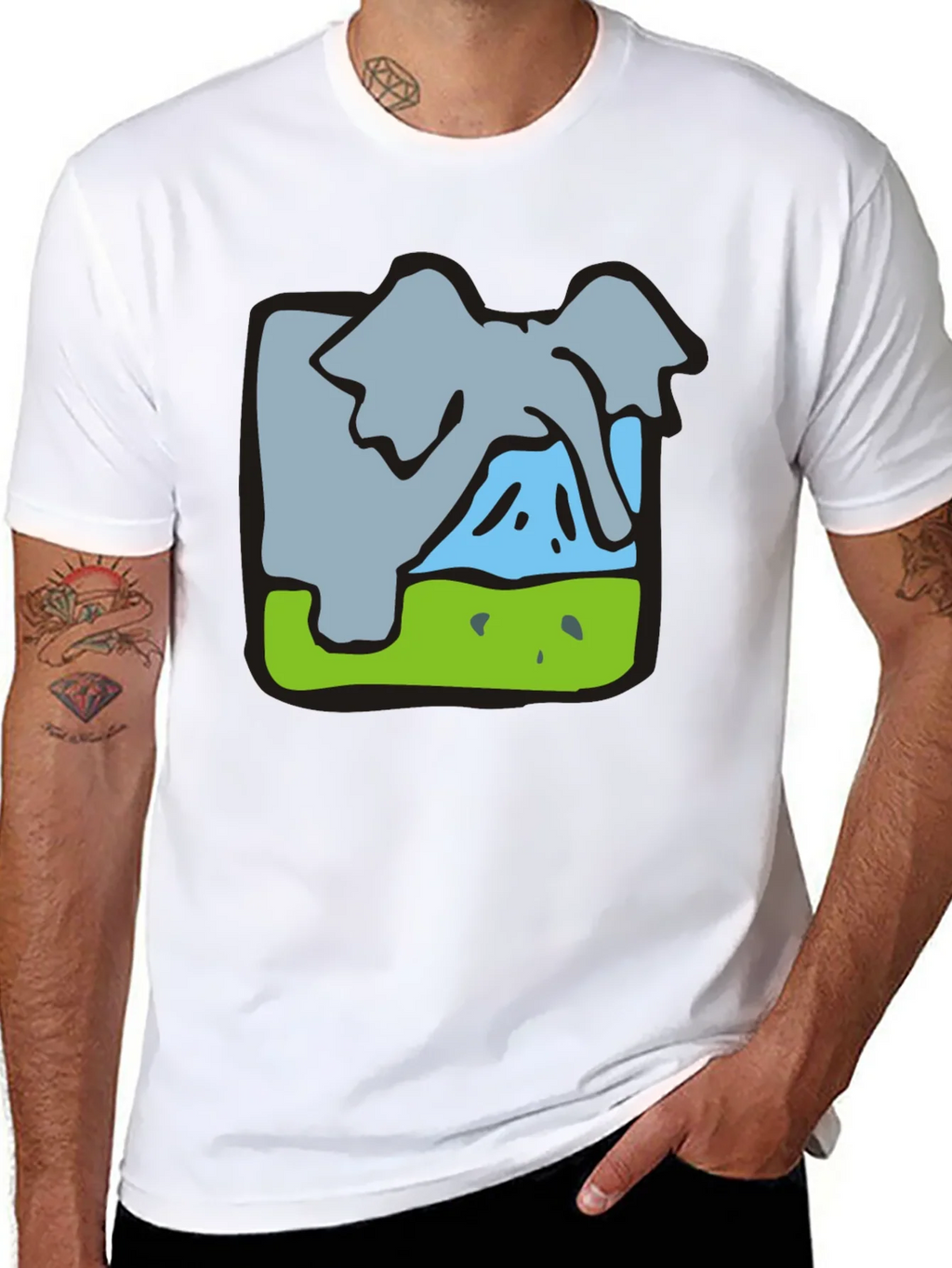 Elephant Graphic Tee - Soft Cotton Blend product image 9