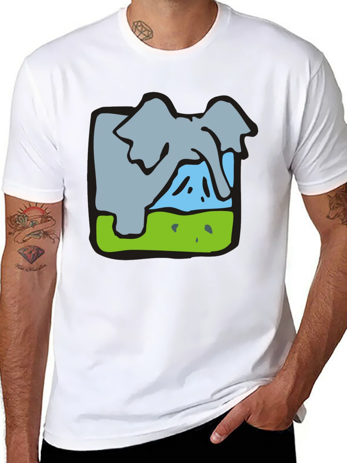 Elephant Graphic Tee - Soft Cotton Blend product image 9