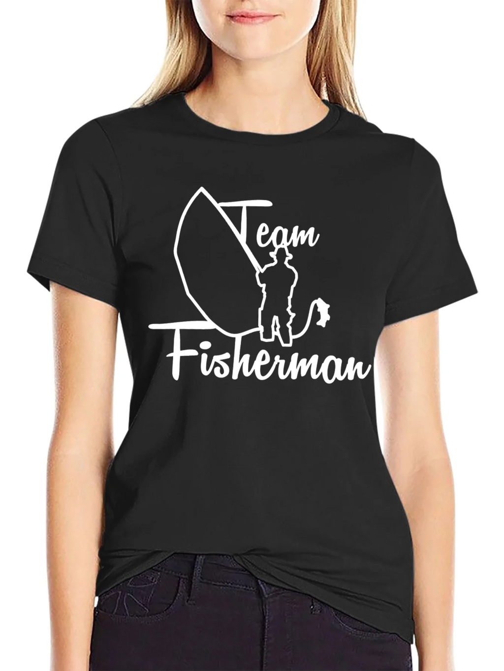 Team Fisherman Black Cotton Tee product image 5