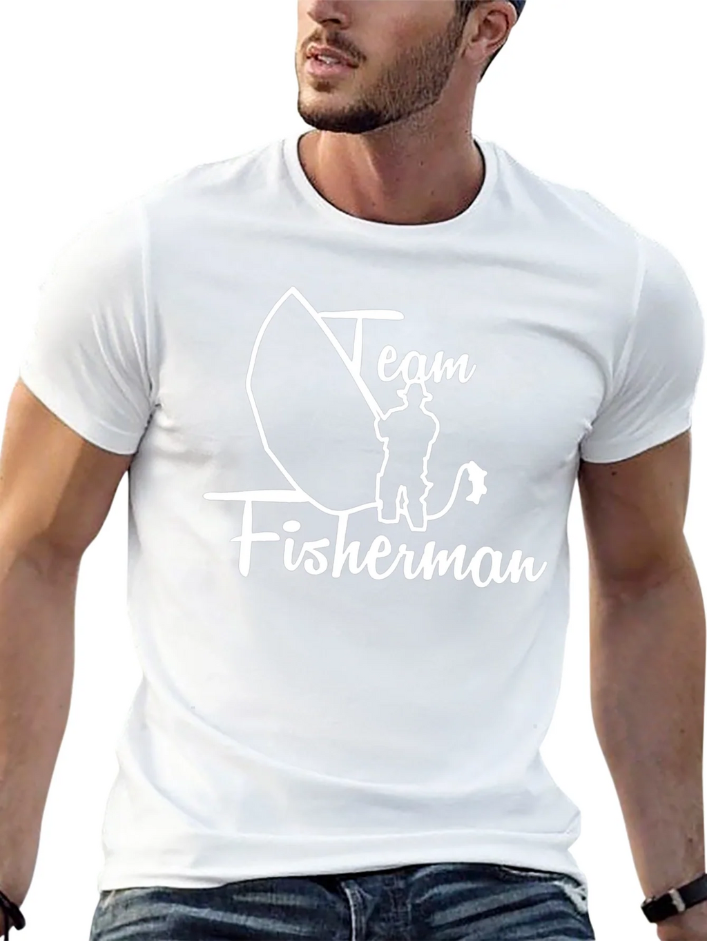 Team Fisherman Black Cotton Tee product image 4