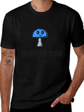 Pixel Mushroom Graphic Tee - Unisex Cotton Blend product image 1