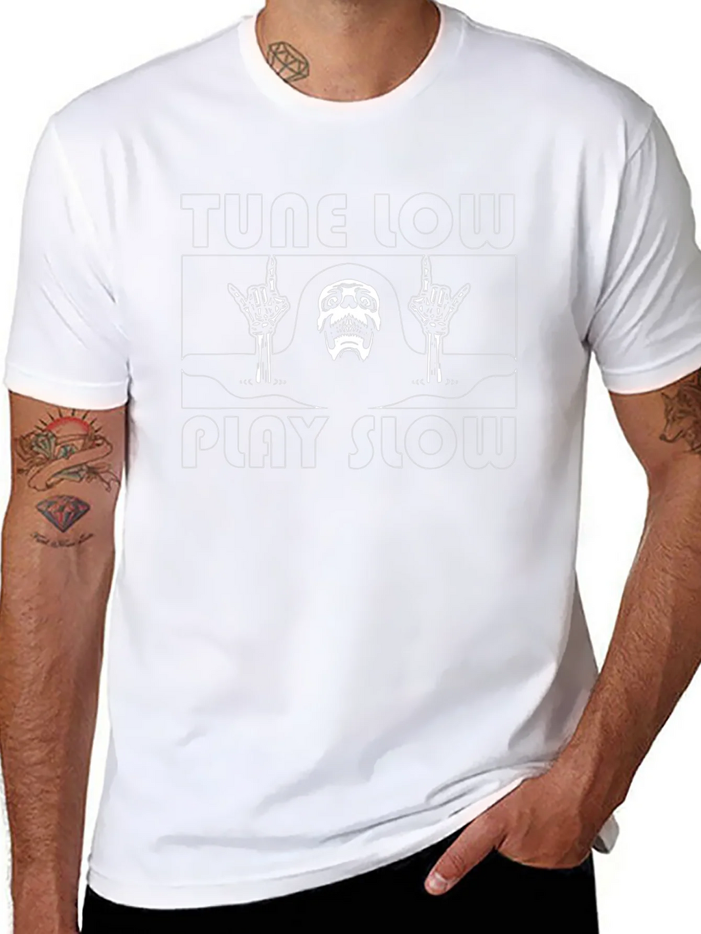 Tune Low Play Slow Graphic Tee - Black product image 7