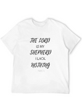 The Lord is My Shepherd Black T-Shirt product image 1
