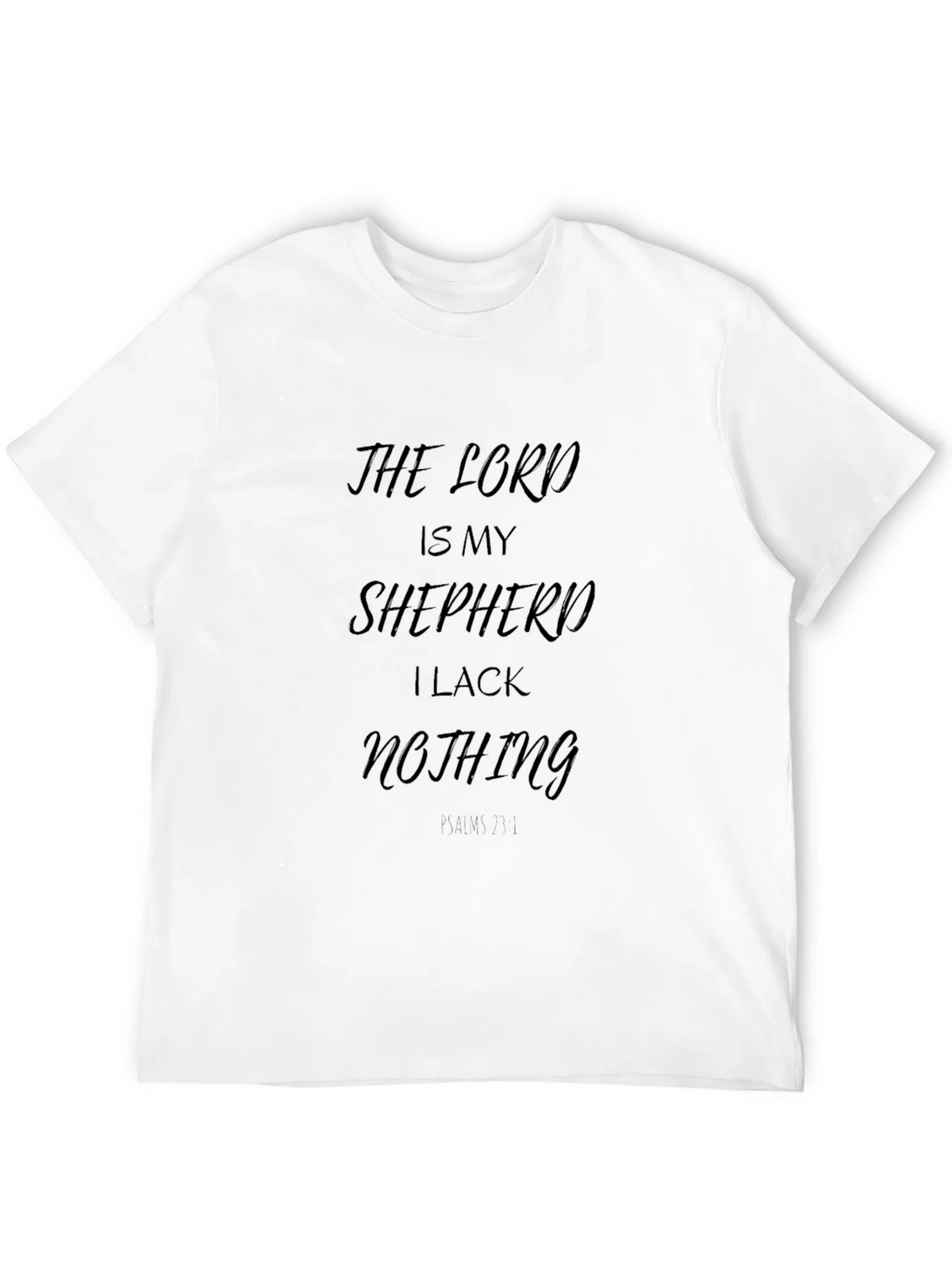 The Lord is My Shepherd Black T-Shirt product image 1