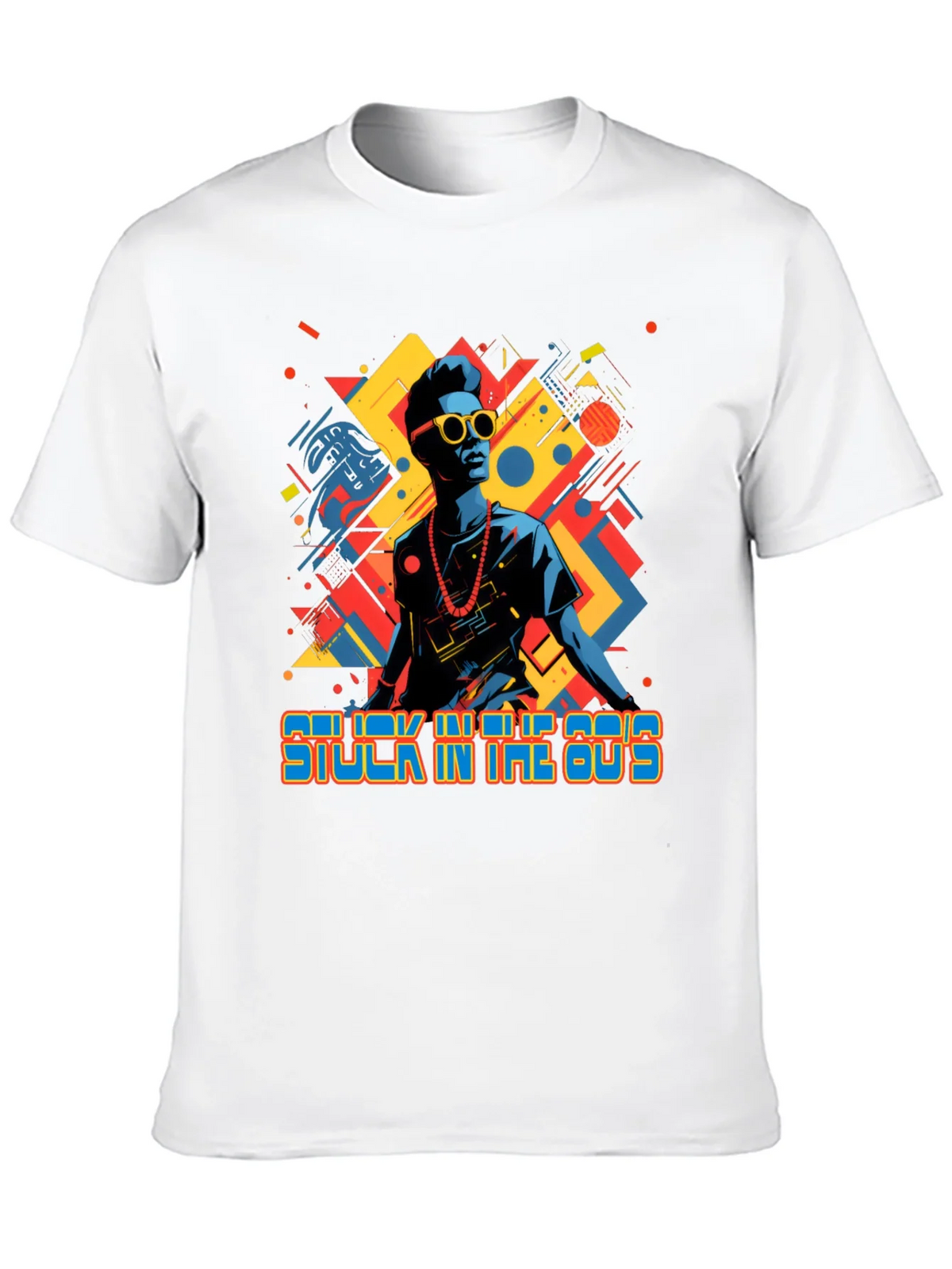 Stuck in the 80s Retro Graphic Tee - Black product image 1