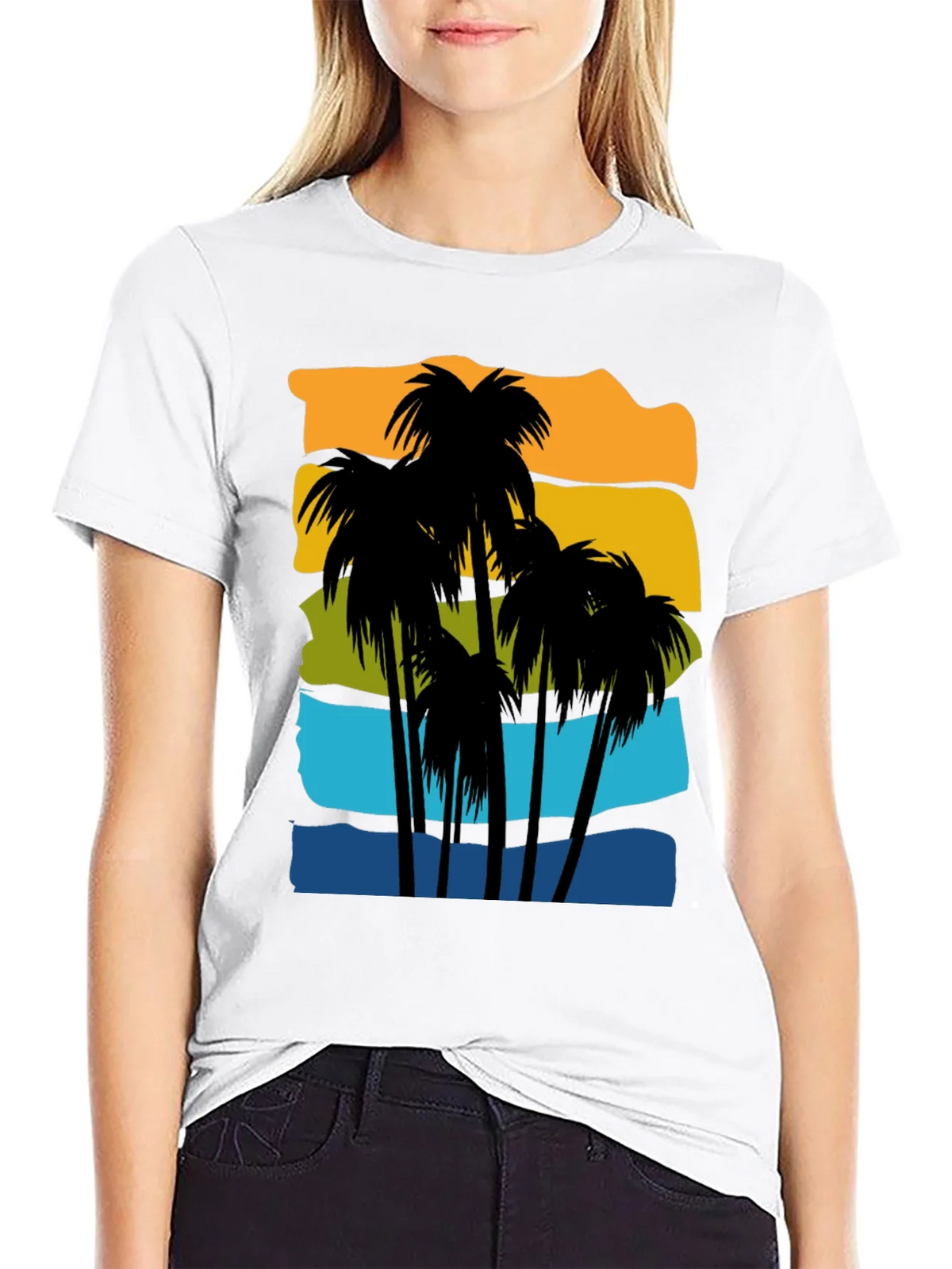 Retro Palm Tree Graphic T-Shirt product image 11
