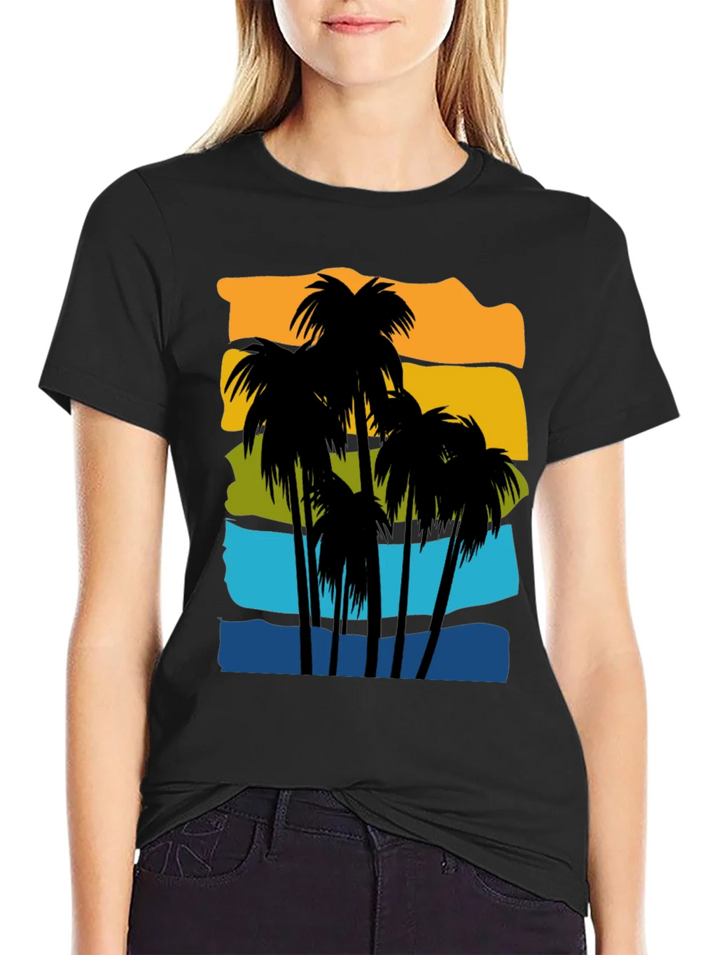 Retro Palm Tree Graphic T-Shirt product image 5
