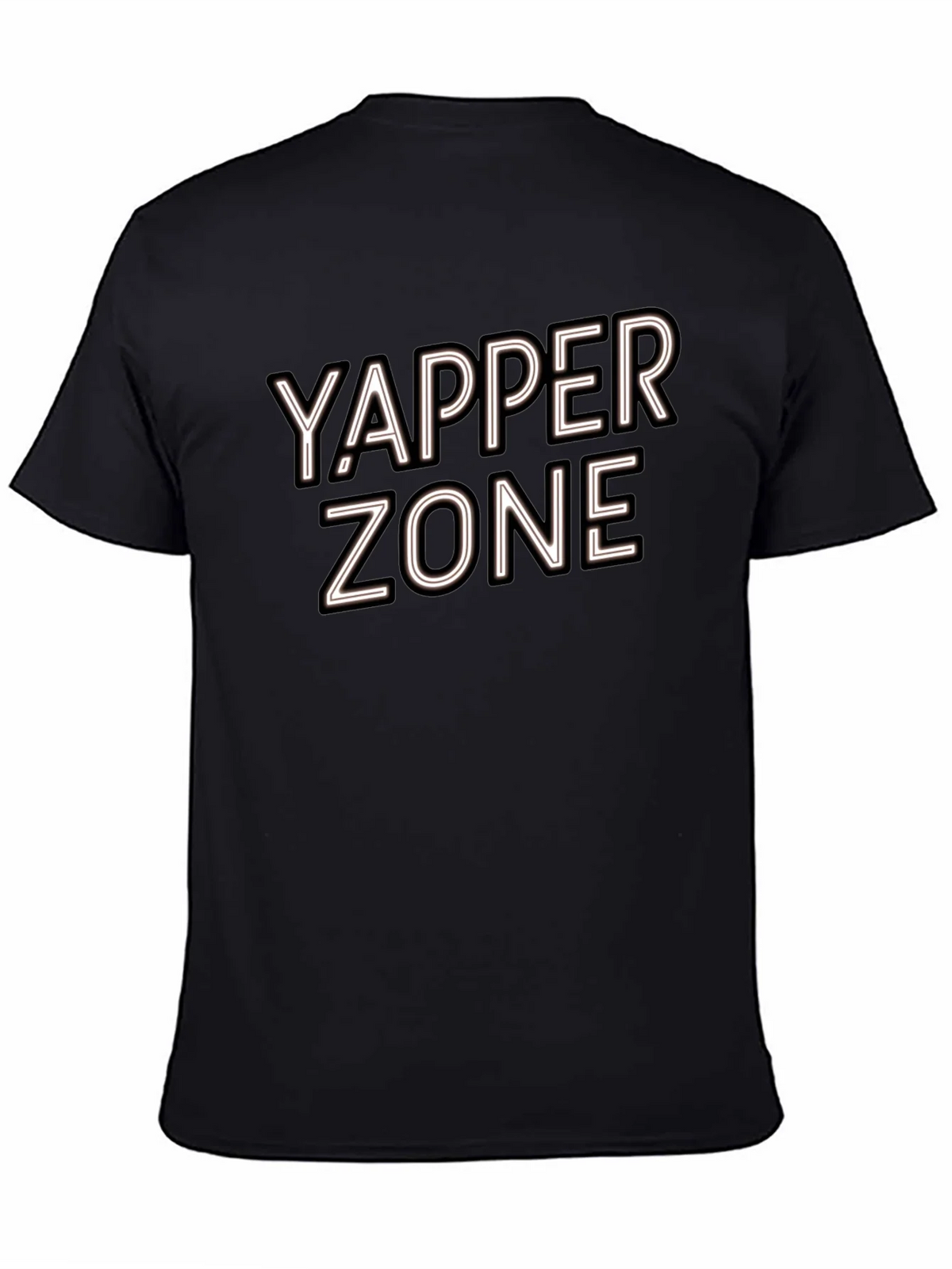Yapper Zone Black T-Shirt - Casual Style product image 7