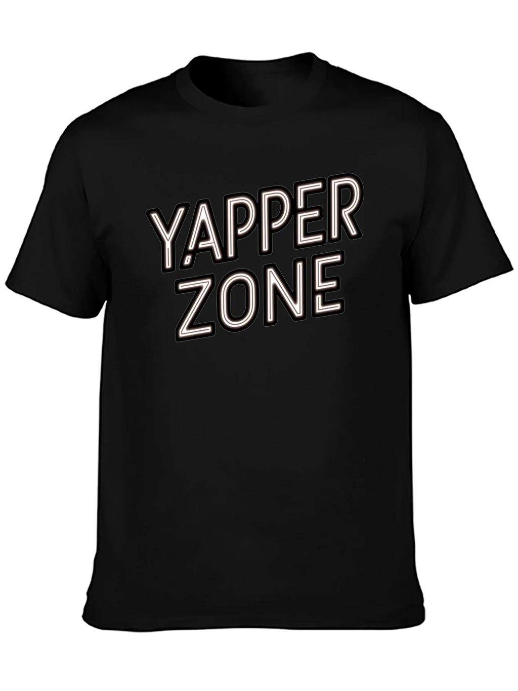 Yapper Zone Black T-Shirt - Casual Style product image 6