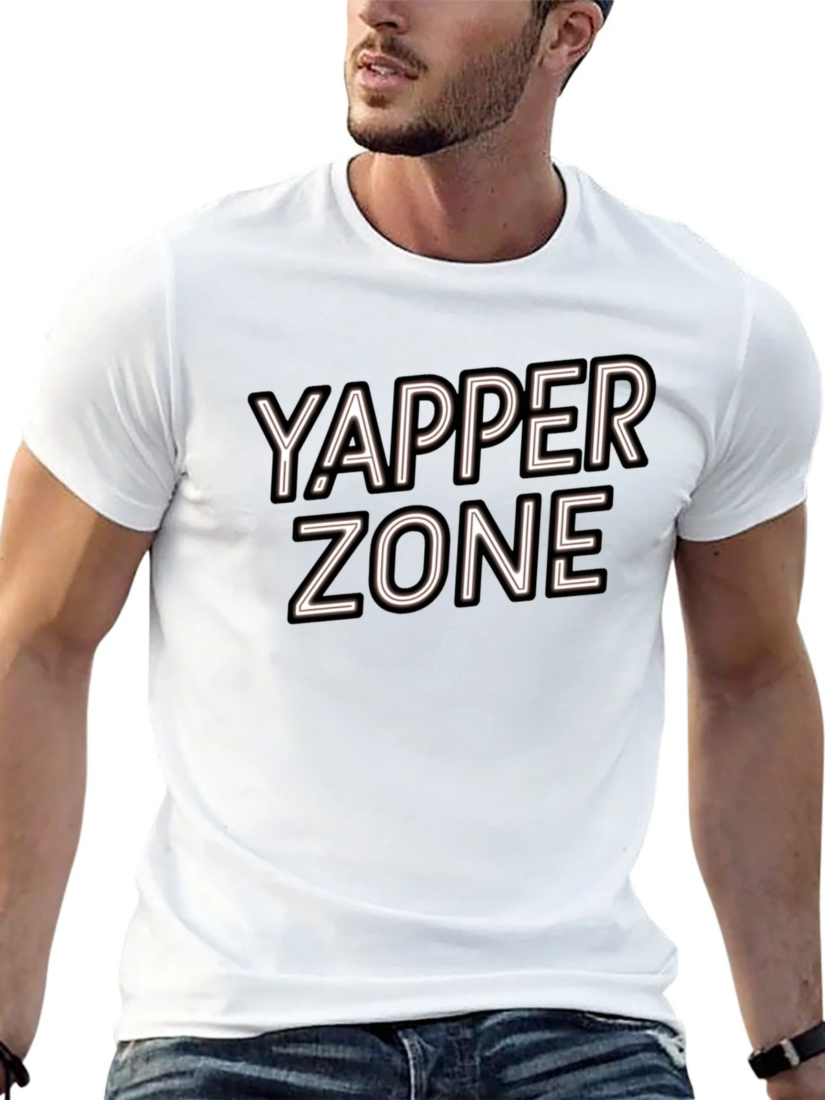 Yapper Zone Black T-Shirt - Casual Style product image 4