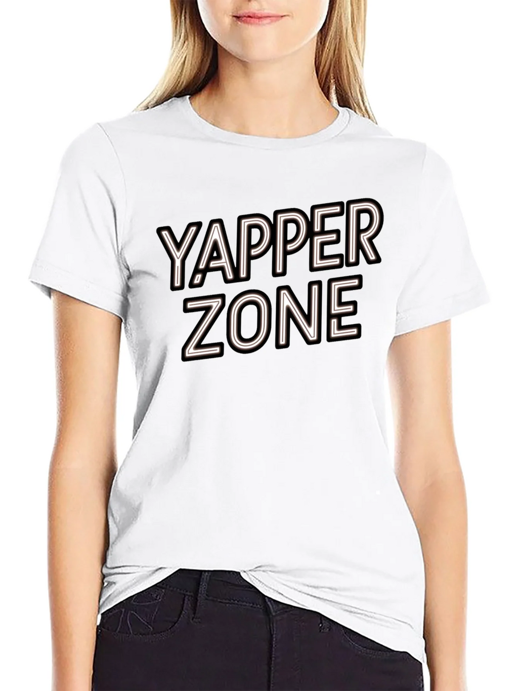 Yapper Zone Black T-Shirt - Casual Style product image 11