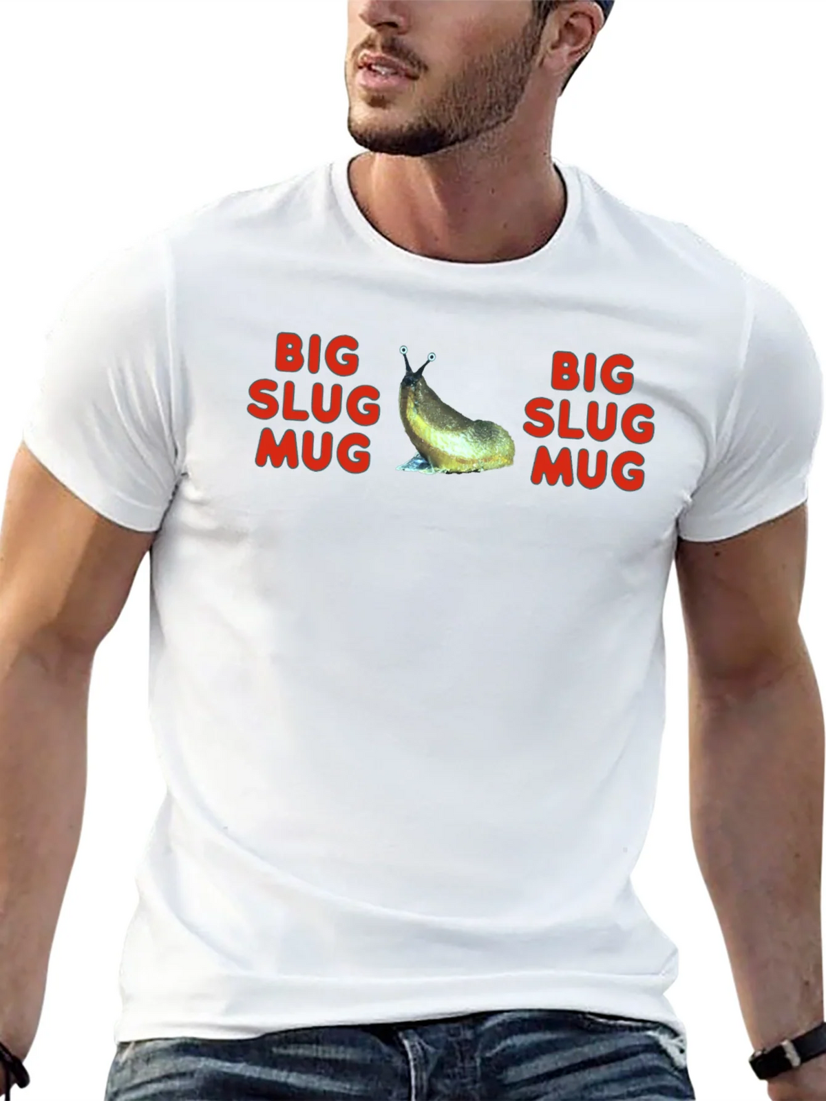 Big Slug Mug T-Shirt - Funny Graphic Tee