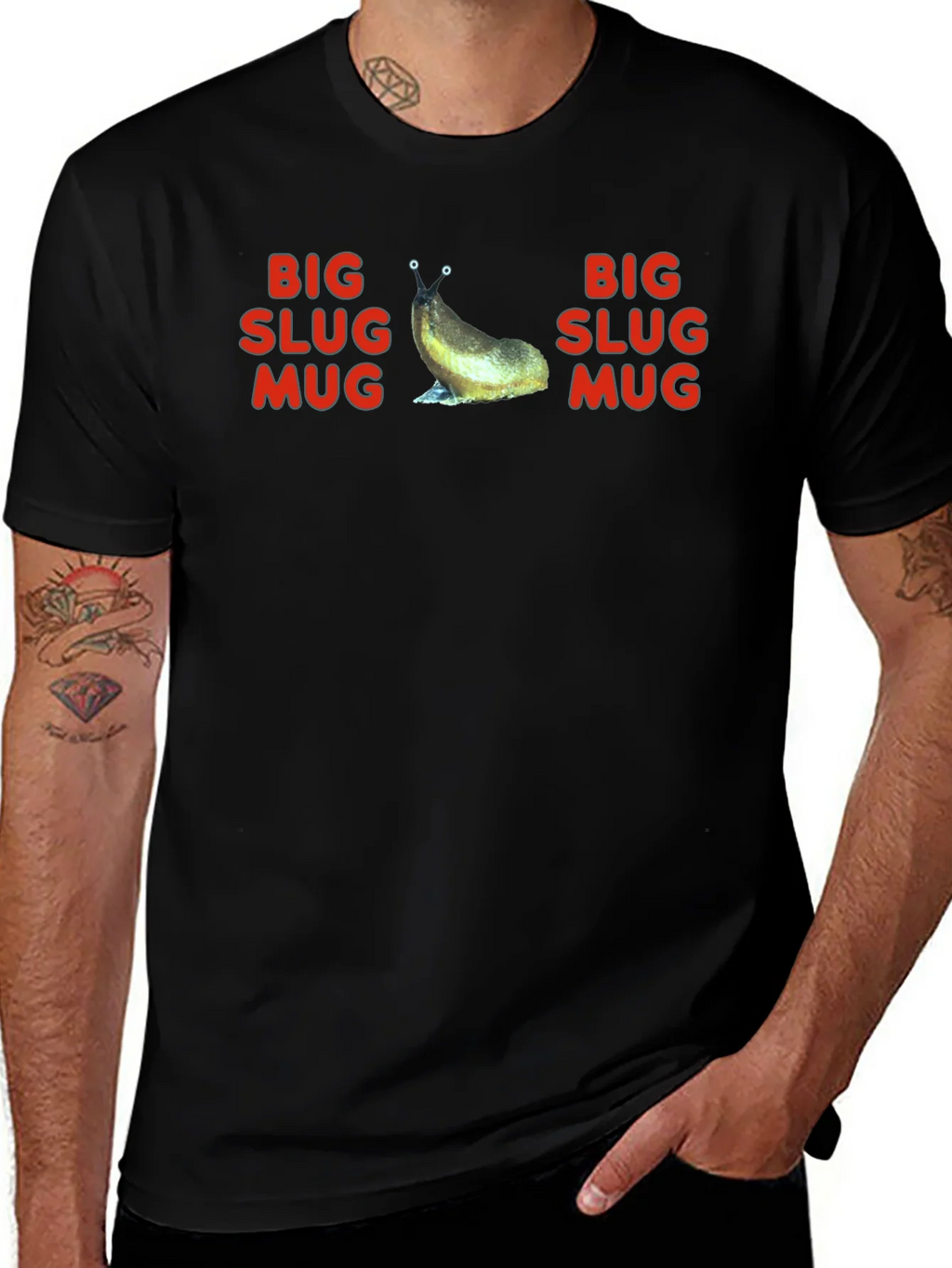 Big Slug Mug T-Shirt - Funny Graphic Tee