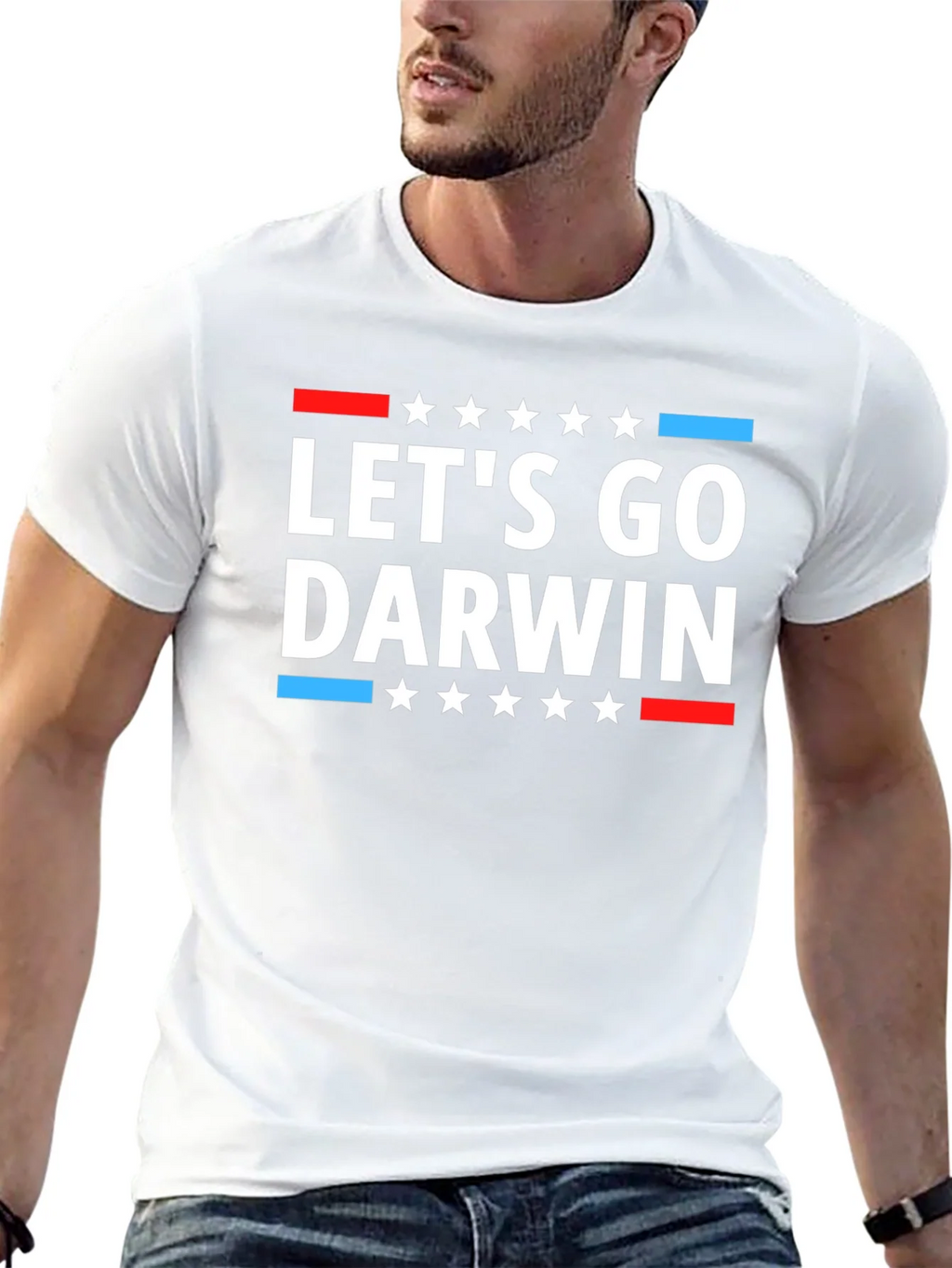 Lets Go Darwin T-Shirt Political Humor Tee product image 4